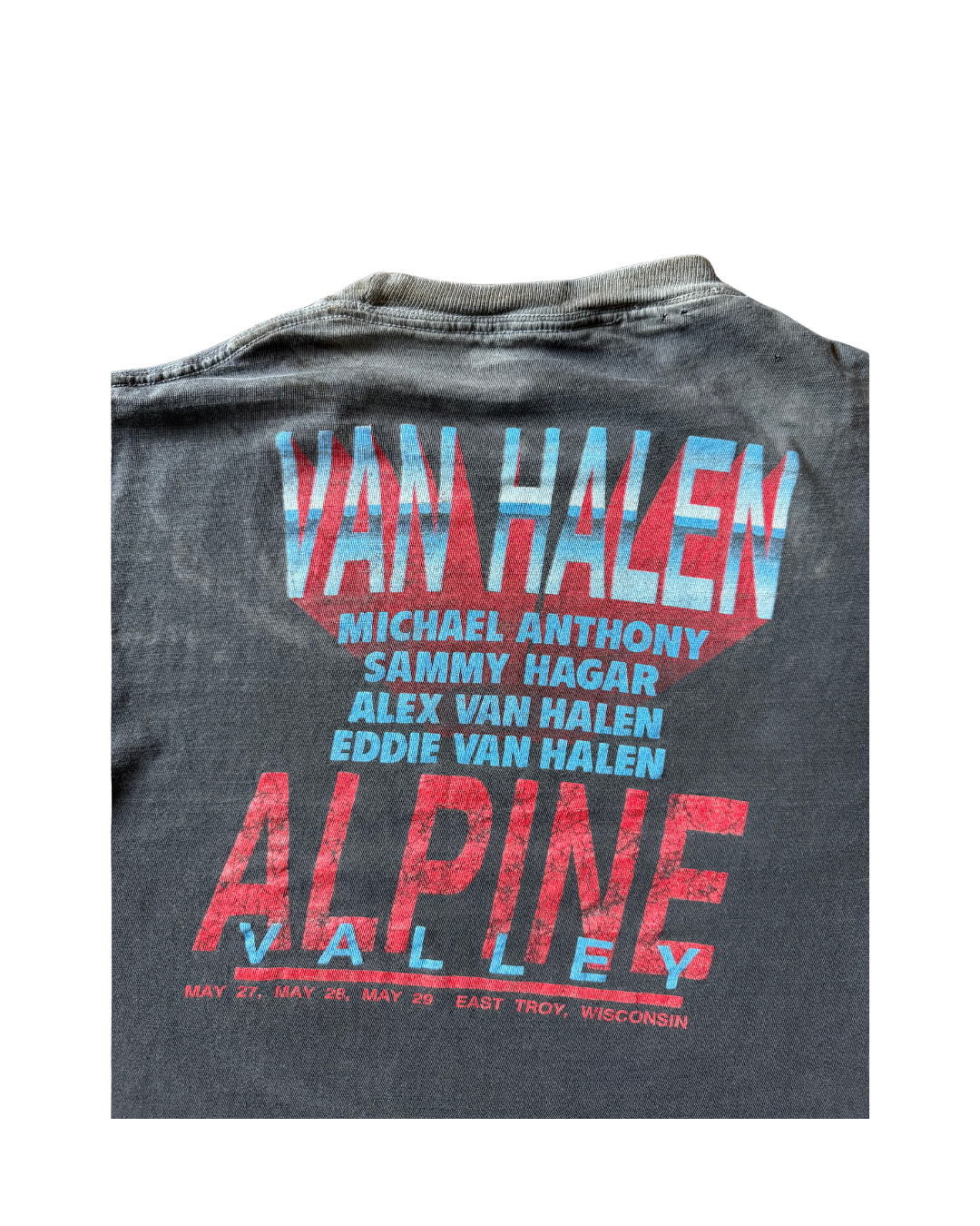 1988 faded van halen "monsters of rock" tour shirt