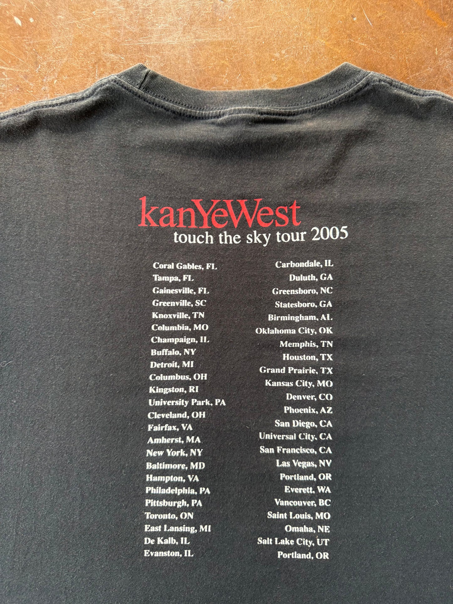 2005 Kanye West "touch the sky" tour shirt (XL)