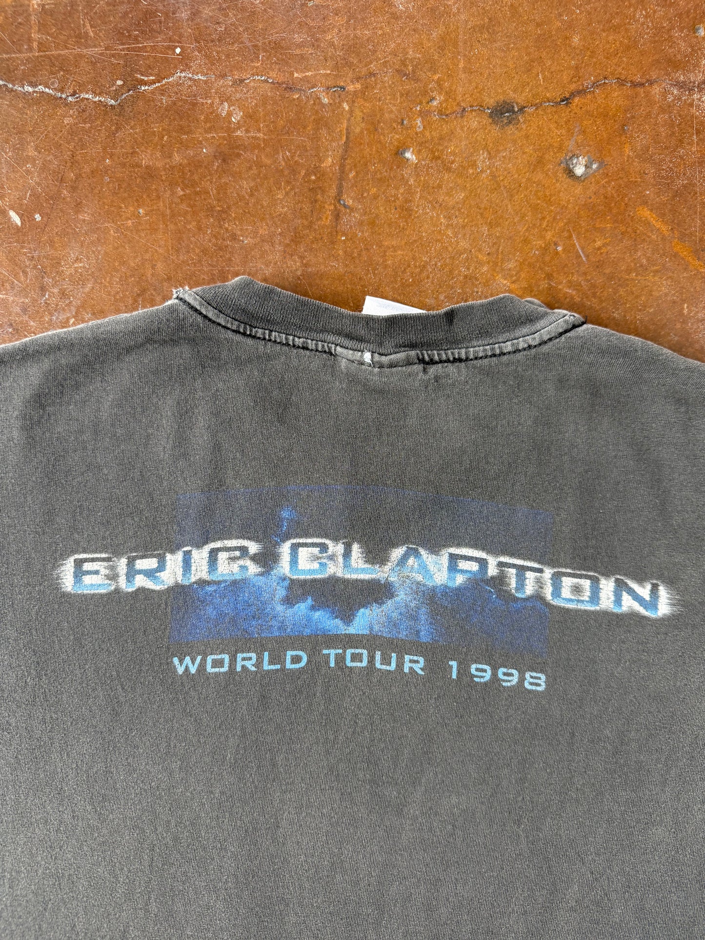 1998 faded Eric Clapton "pilgrim" world tour shirt (XL)