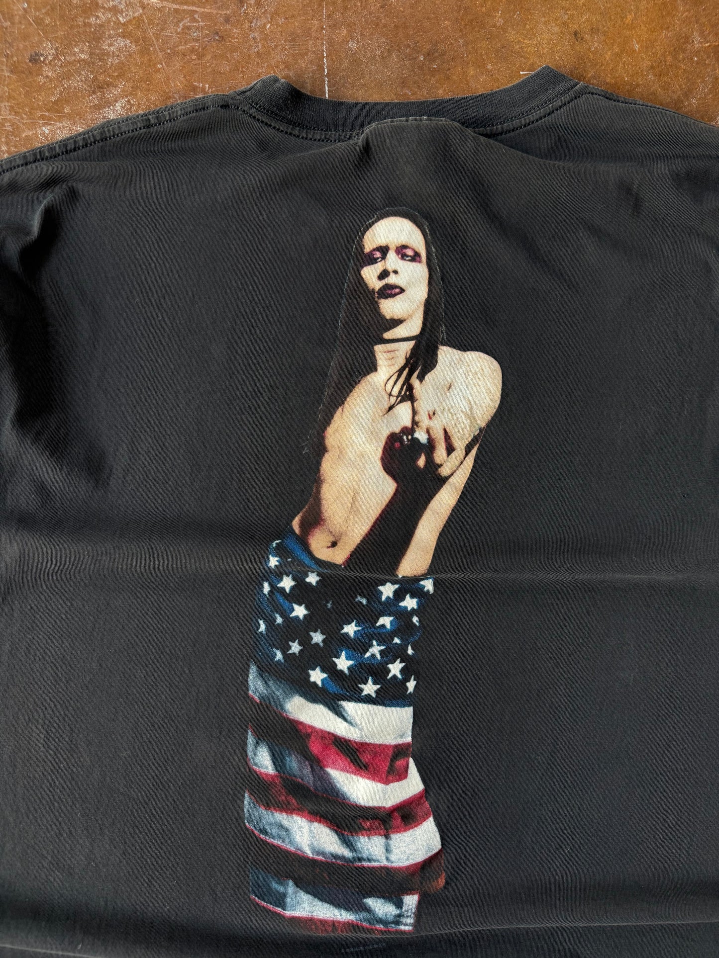 1997 Marilyn Manson "name tag" shirt (XL)