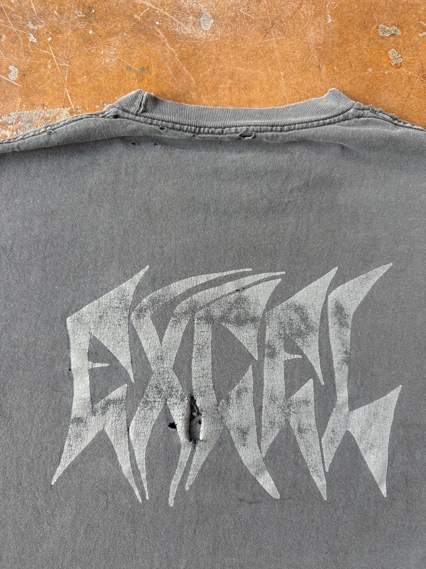 90s faded & distressed Excel band shirt (MEDIUM)