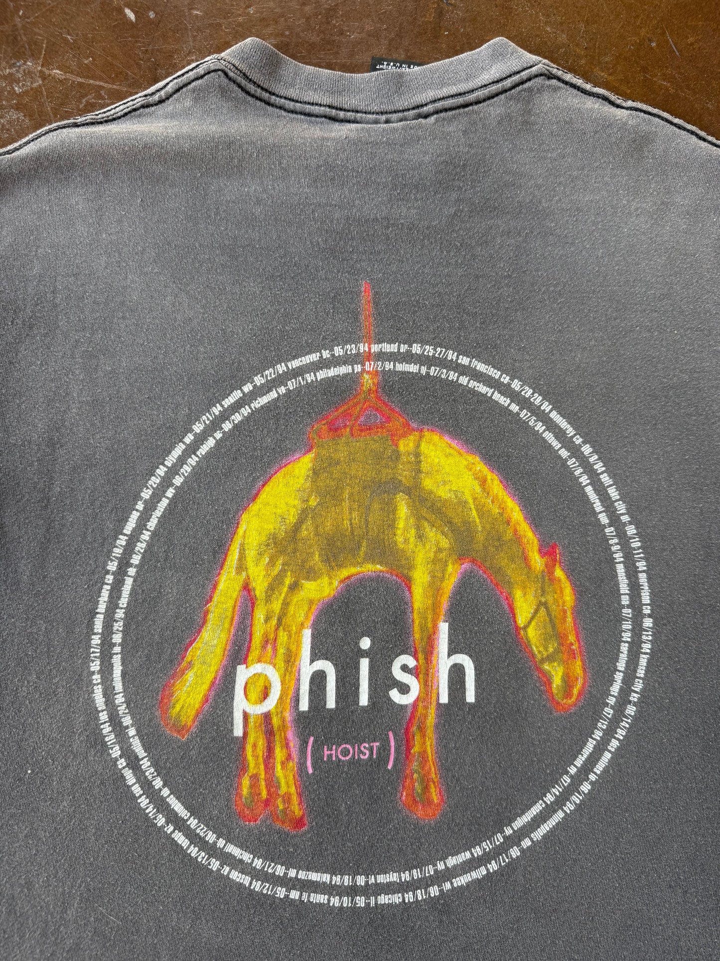 1994 faded Phish "hoist" tour shirt (LARGE)