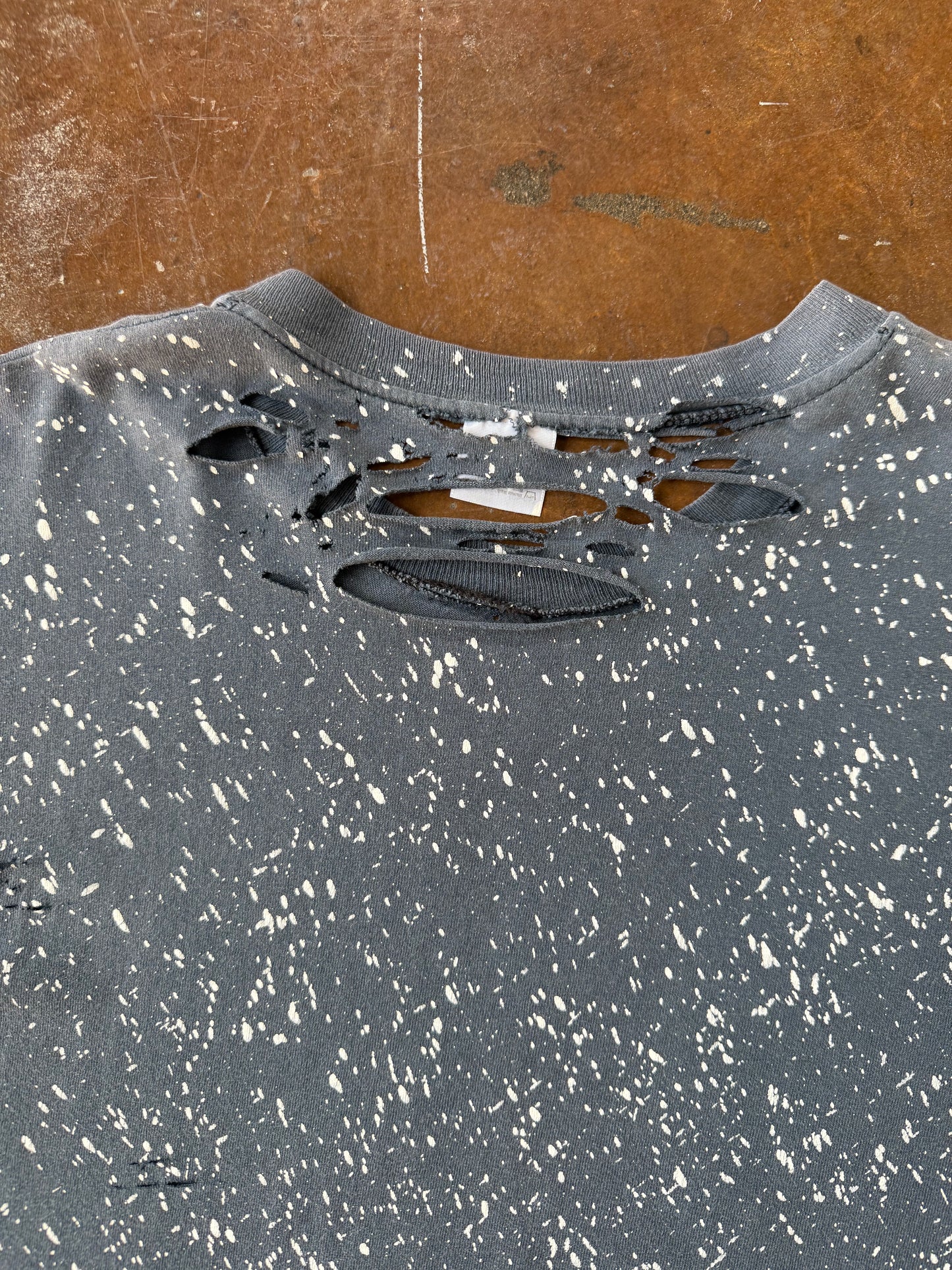90s faded & distressed X "skull pile" shirt (XL)