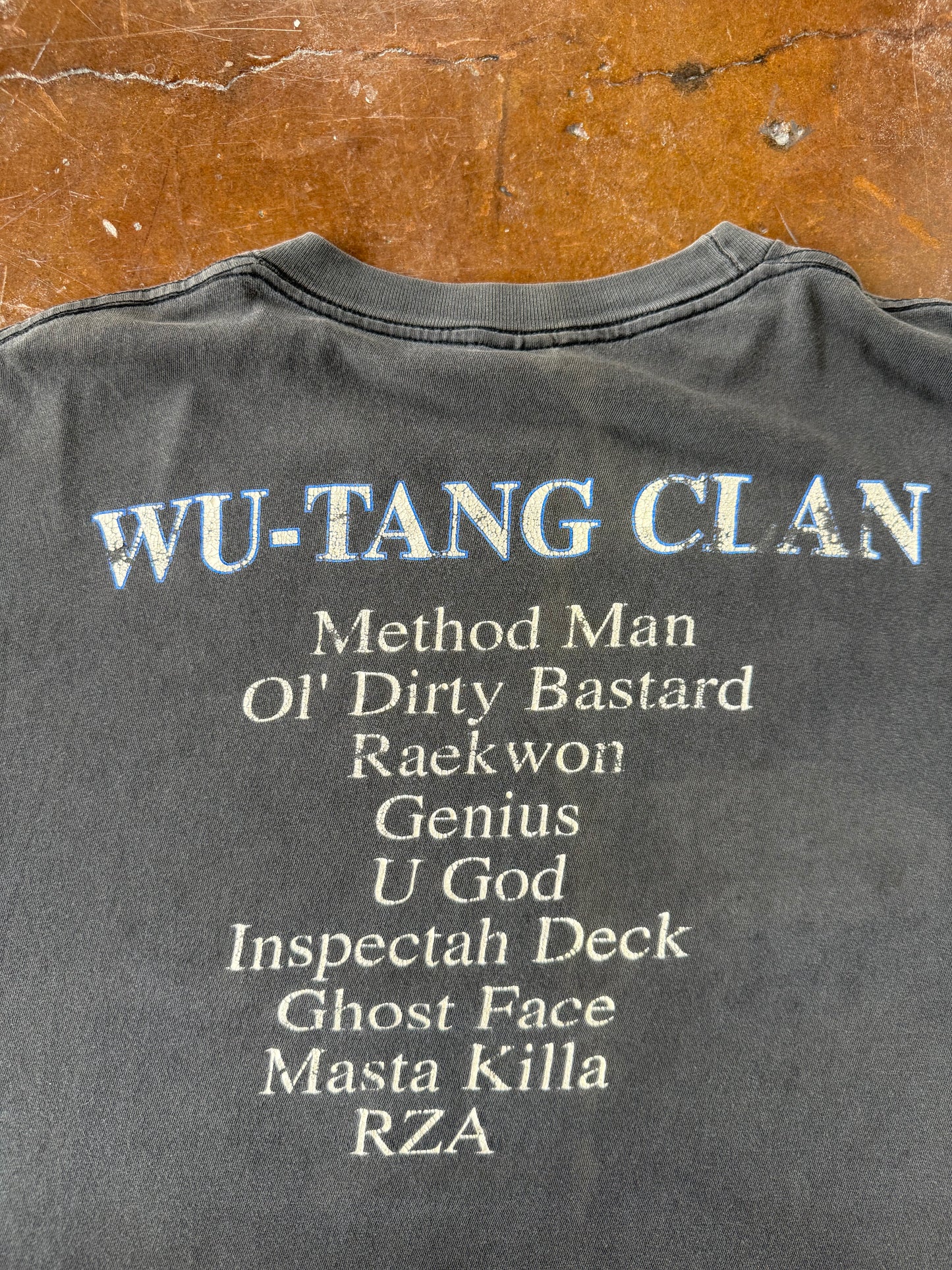 1997 faded Wu-Tang Clan "globe" rap shirt (XL)