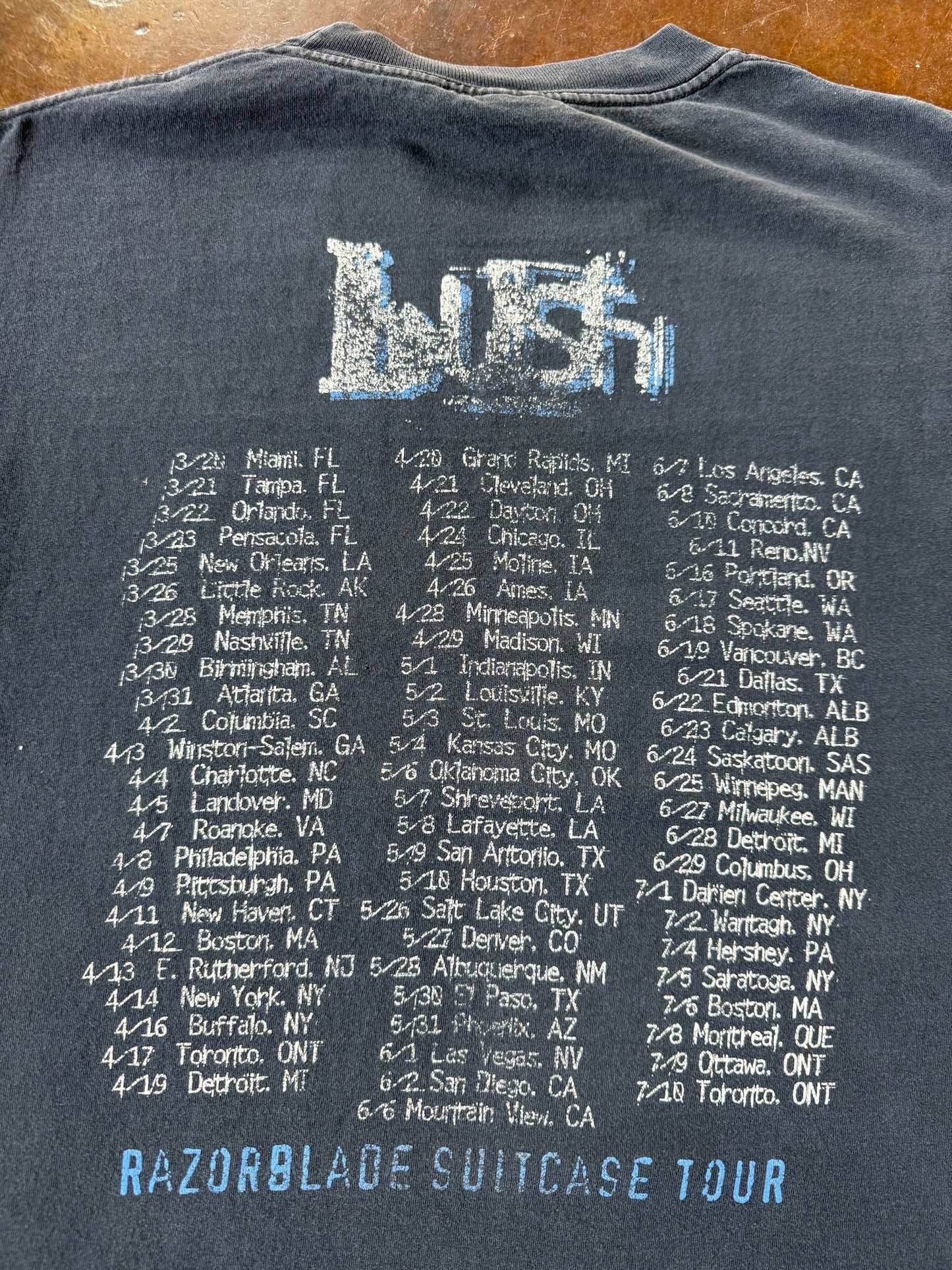 90s Bush "razorblade suitcase" tour longsleeve shirt (XL)