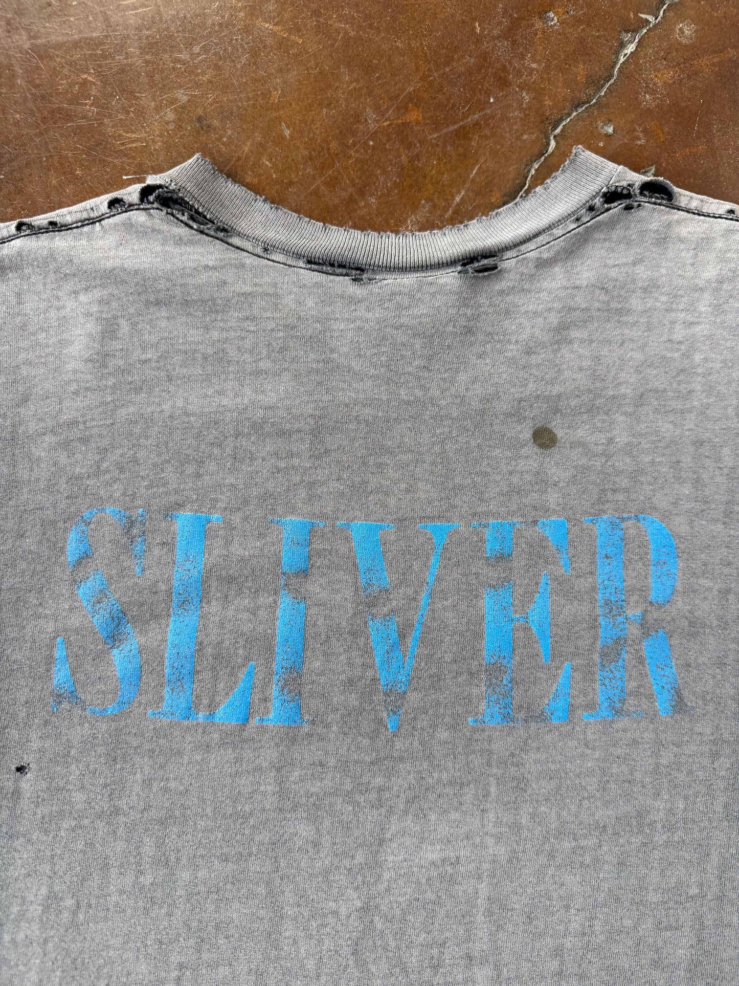 90s faded & distressed Nirvana "sliver" band shirt (LARGE)