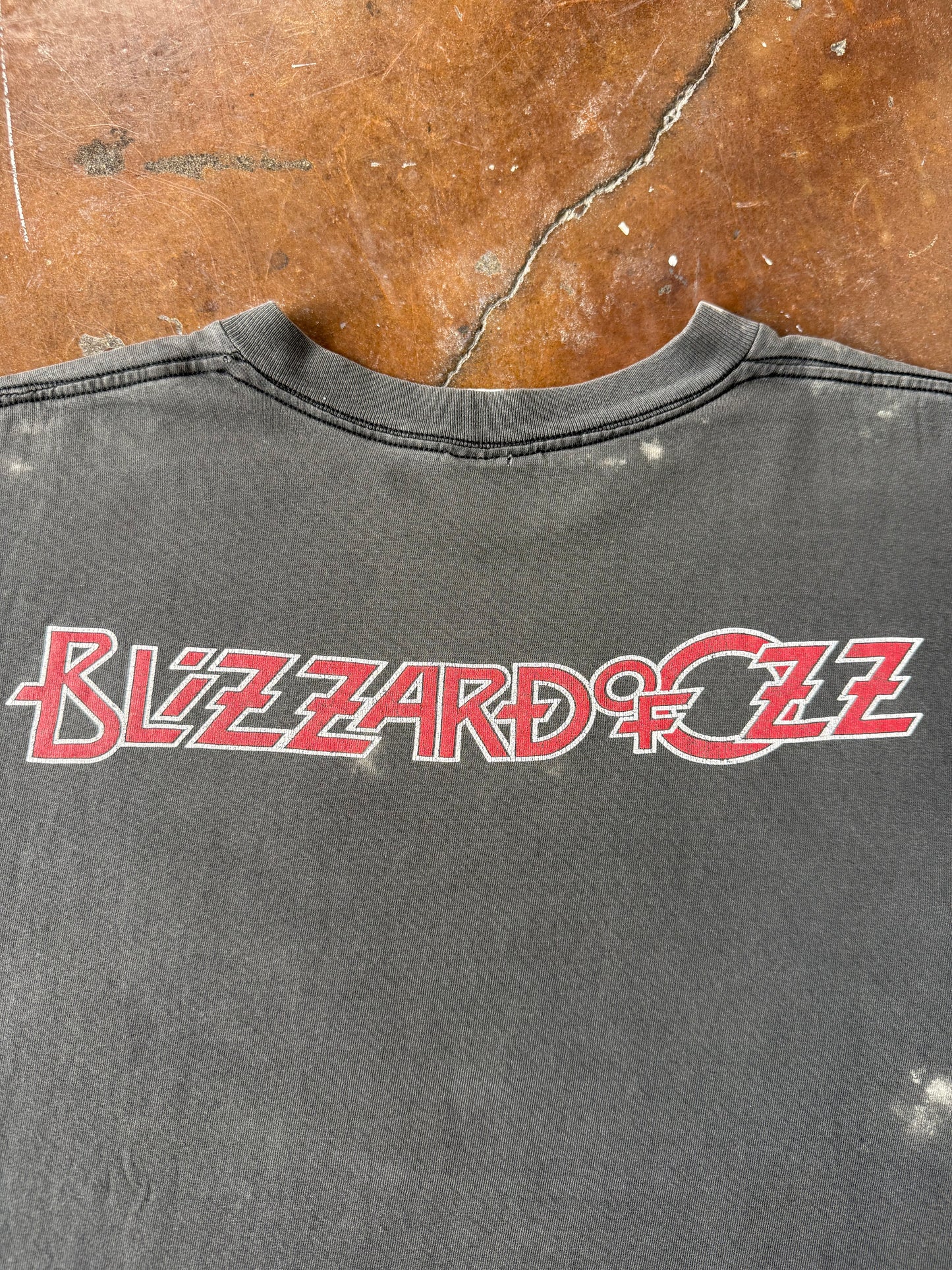 90s faded Ozzy Osbourne "blizzard of oz" band shirt (LARGE)