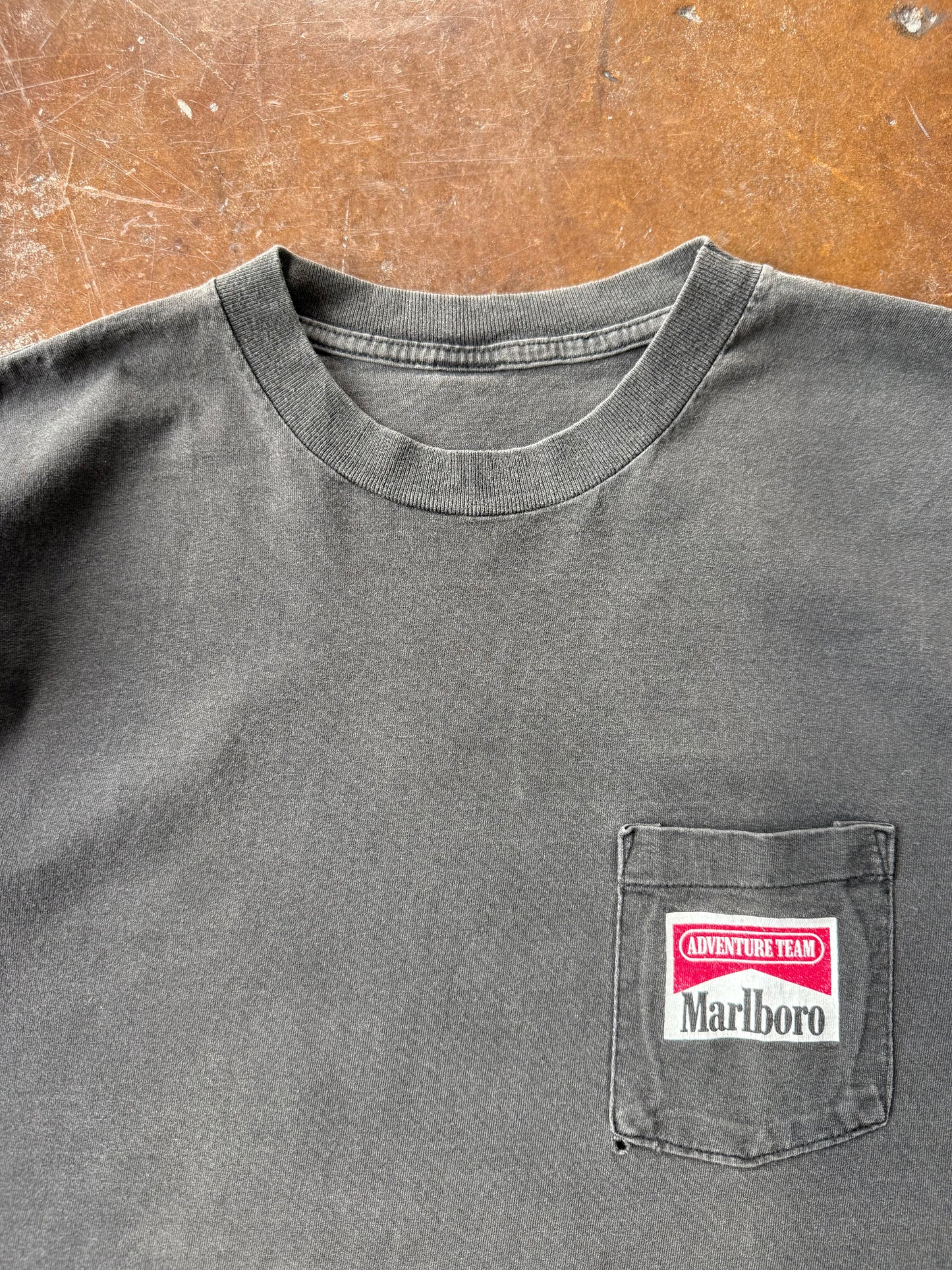 90s lightly faded Marlboro "snake pass" pocket shirt (LARGE)