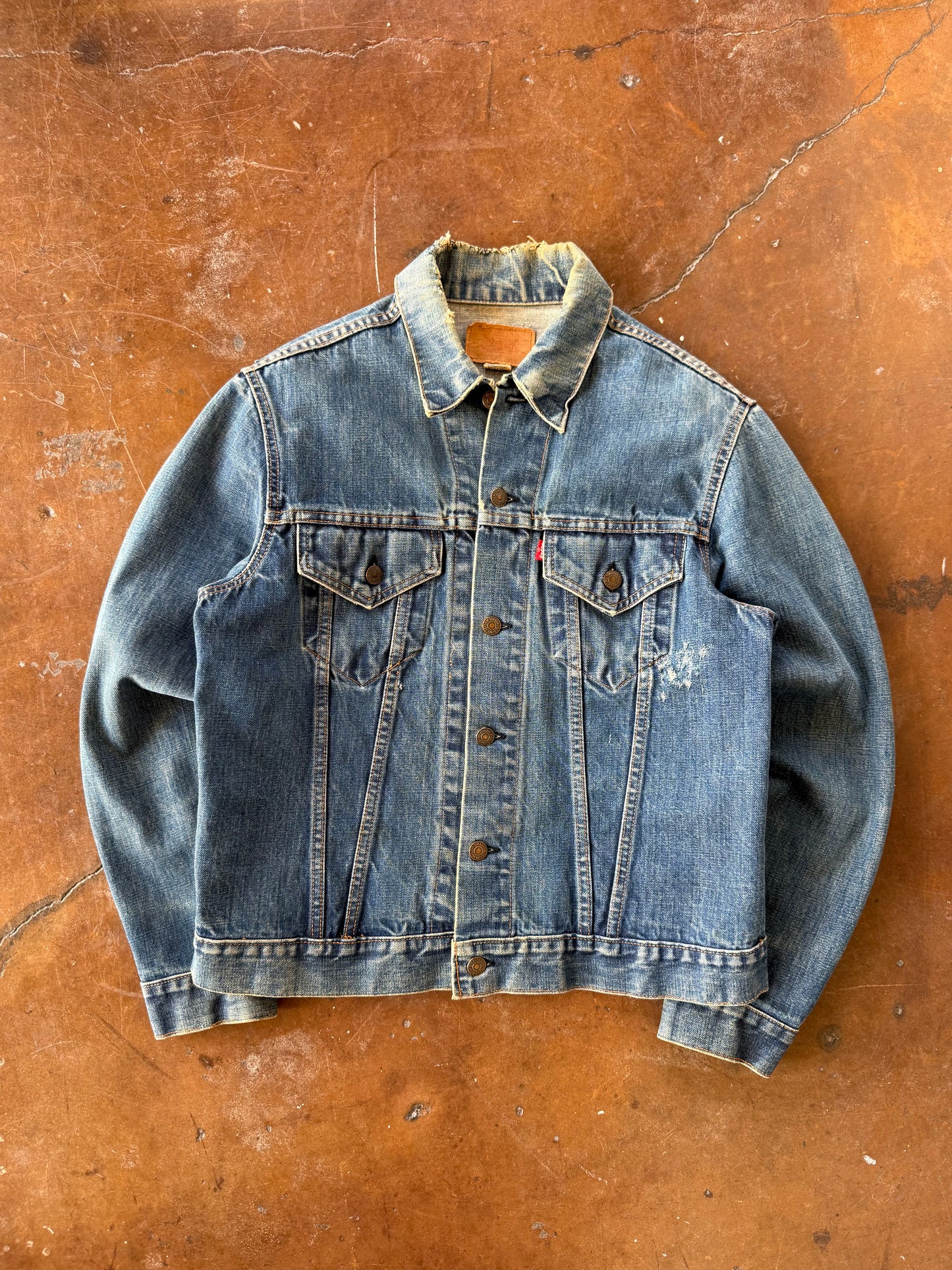 80s Type 3 Levi's band patchwork jacket (LARGE)