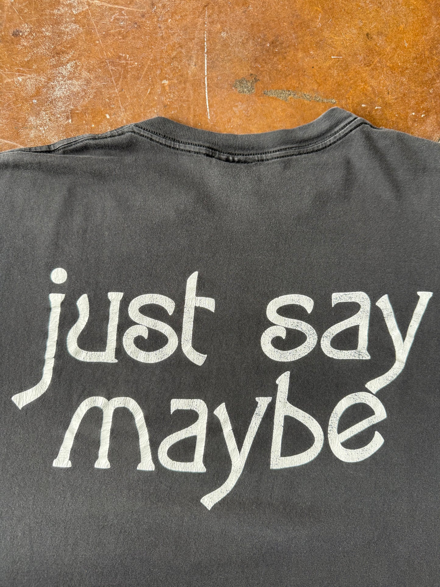 90s faded Smashing Pumpkins "just say maybe" band shirt (XL)