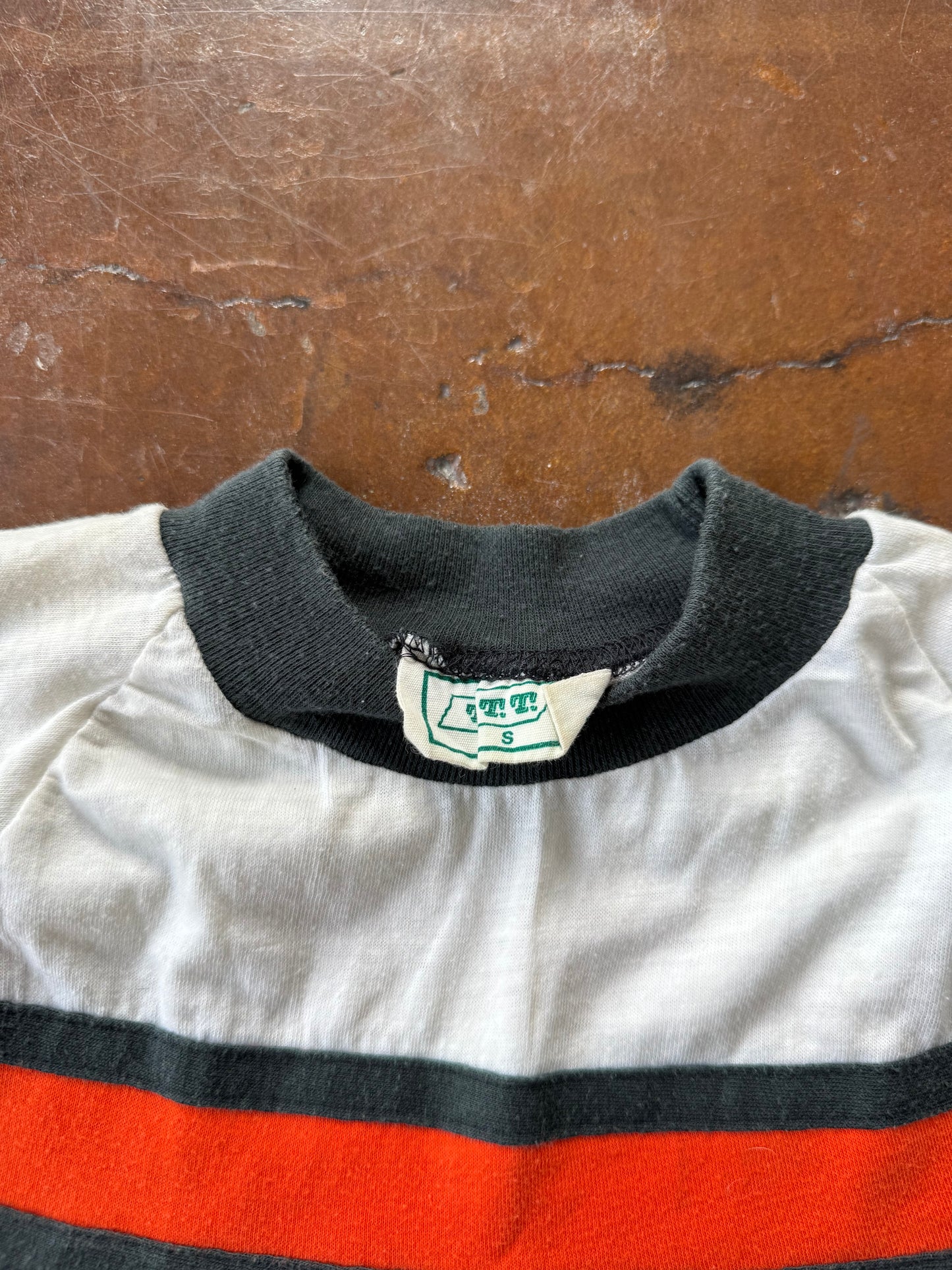 70s Harley Davidson "racing stripes" biker shirt (SMALL)