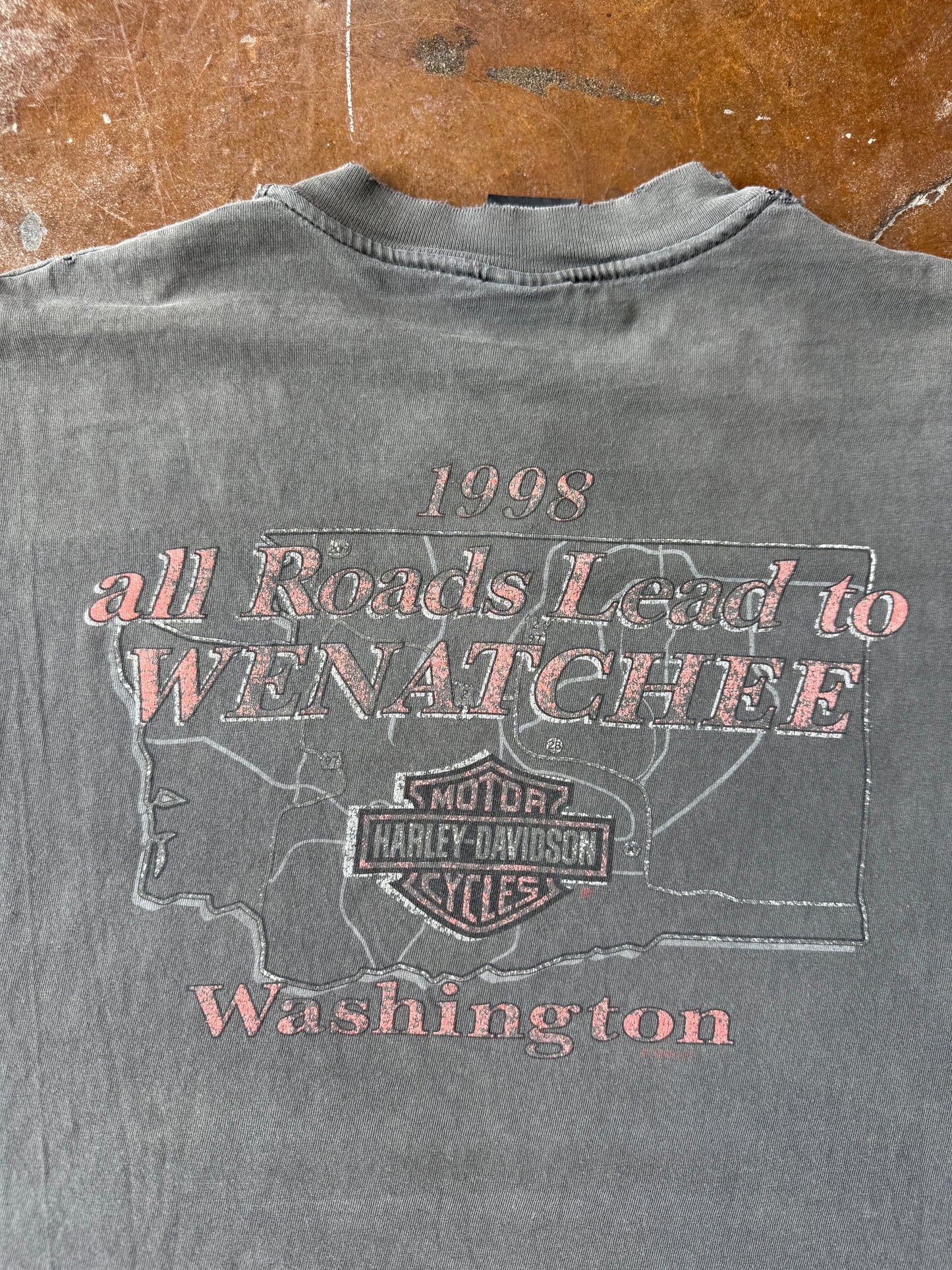 1998 faded Harley Davidson "eagle emblem" biker shirt (XXL)