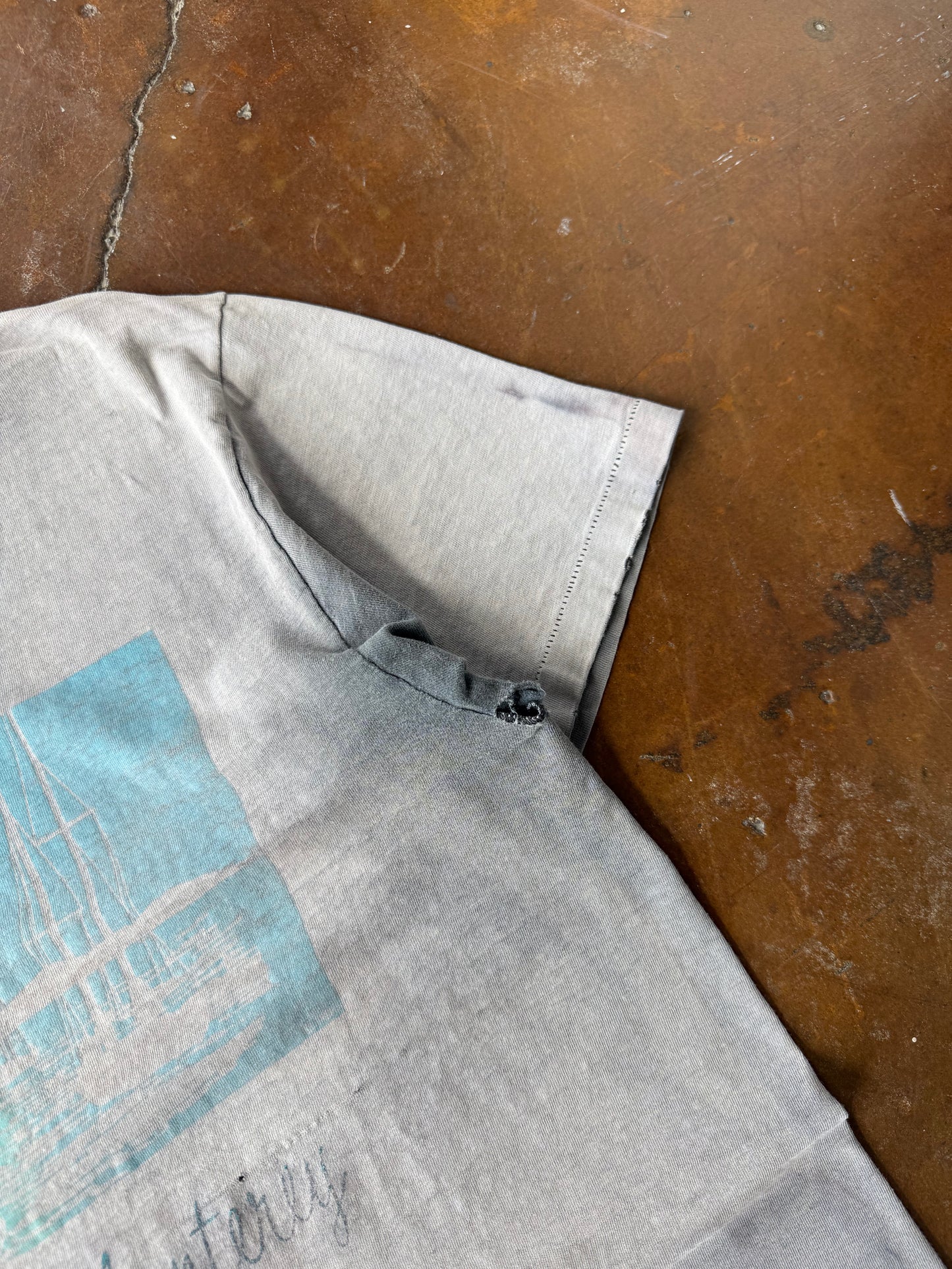 90s faded Monterey Ocean Sailboat shirt (XL)