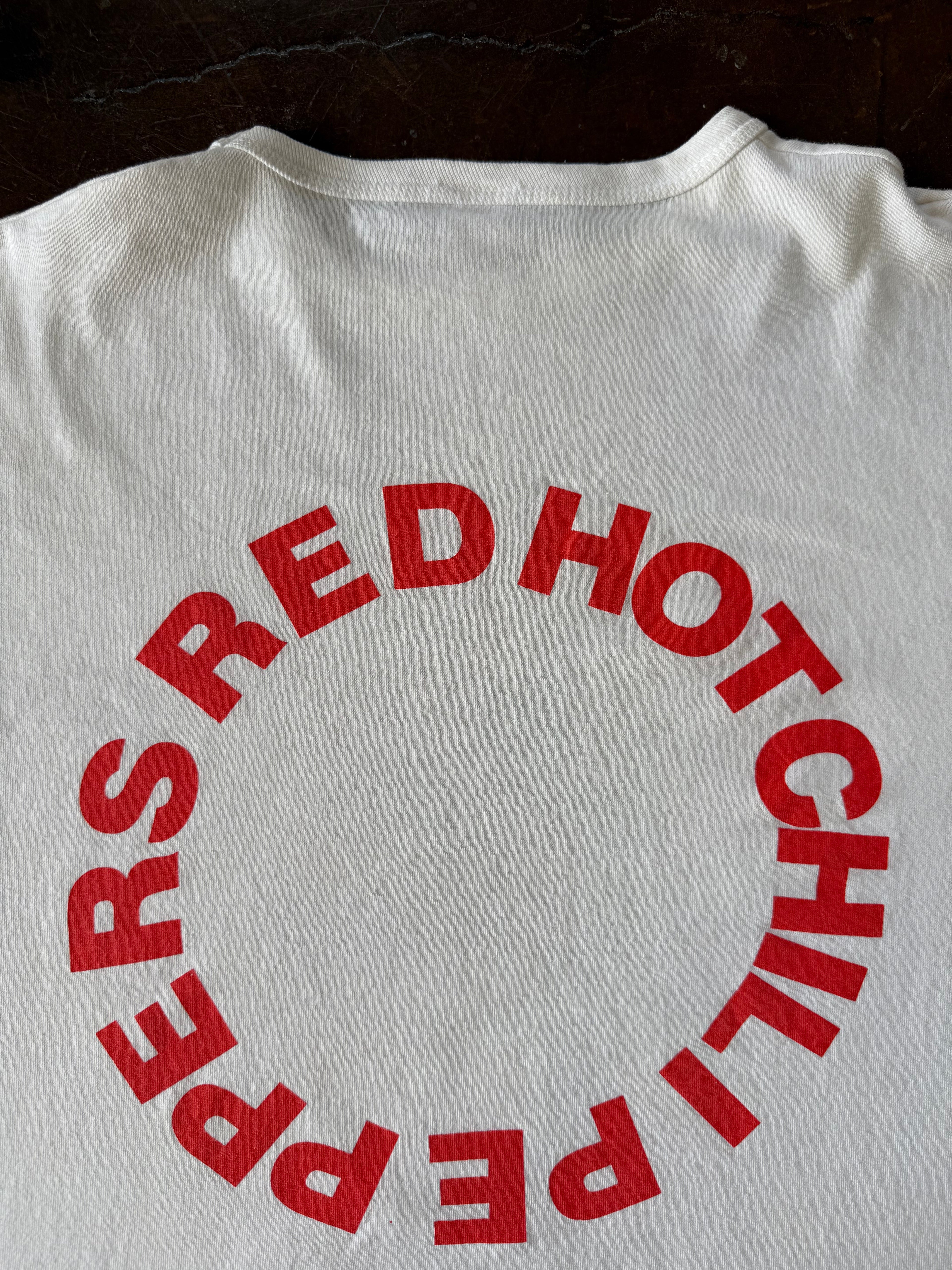 1991 Red Hot Chili Peppers "logo" band longsleeve shirt (LARGE)