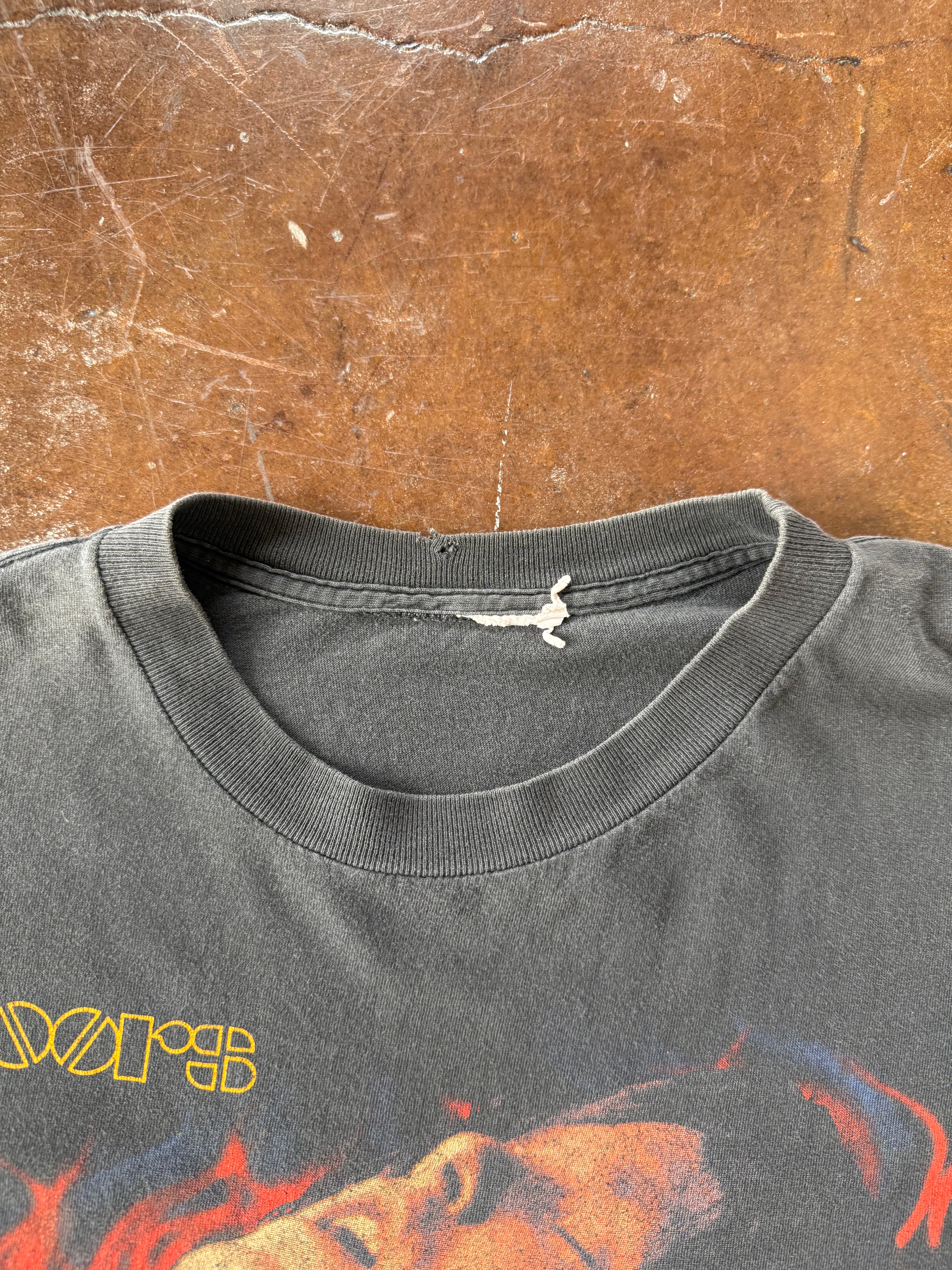 90s The Doors "try to set the night on fire" band shirt (XL)