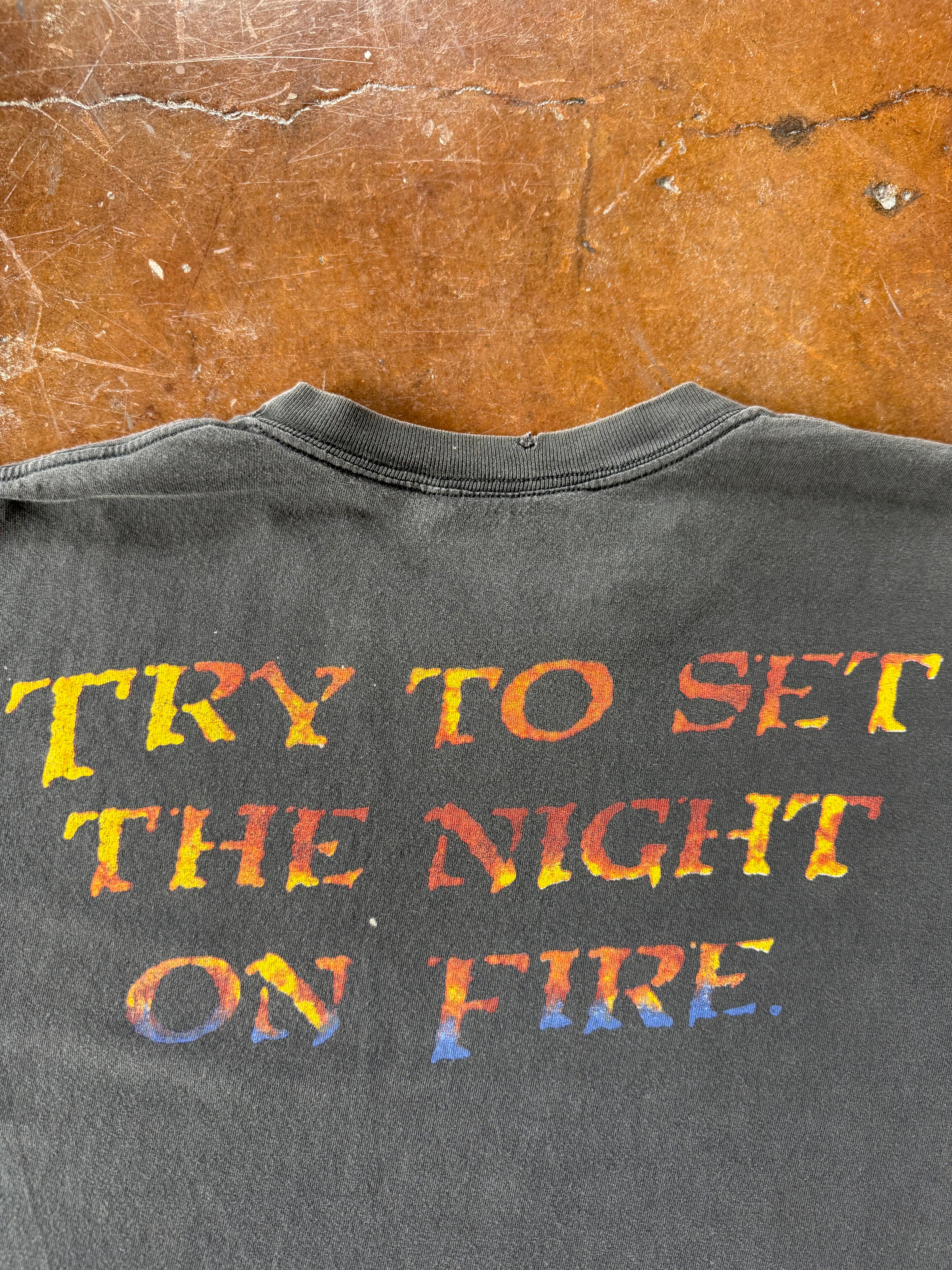90s The Doors "try to set the night on fire" band shirt (XL)
