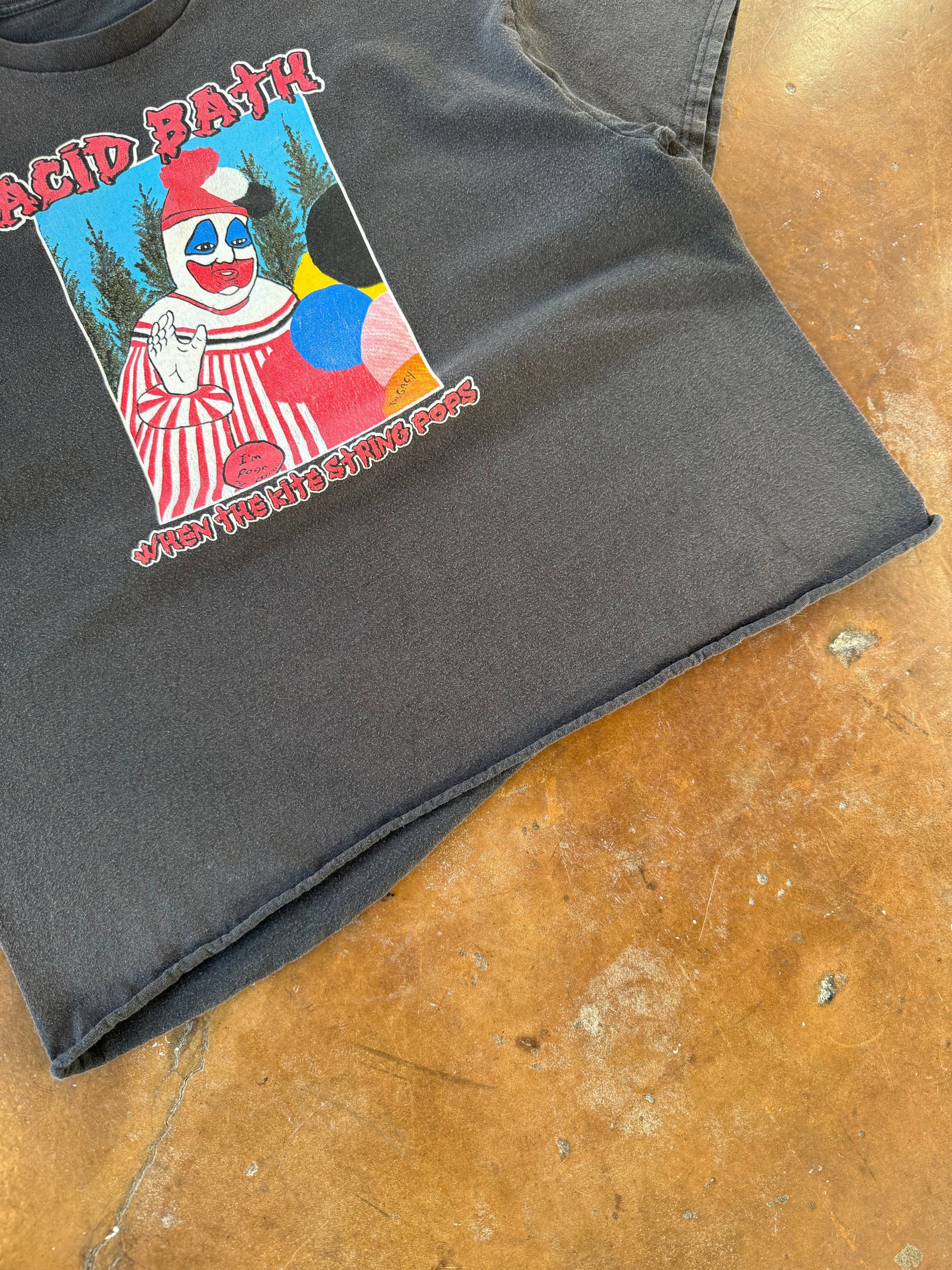 2000s cropped Acid Bath "when the kite string pops" band shirt (XXL)