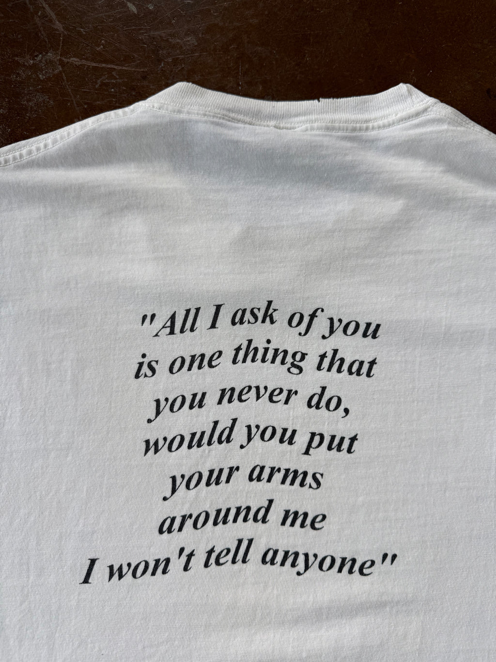 90s Morrissey "all I ask of you..." band shirt (MEDIUM)