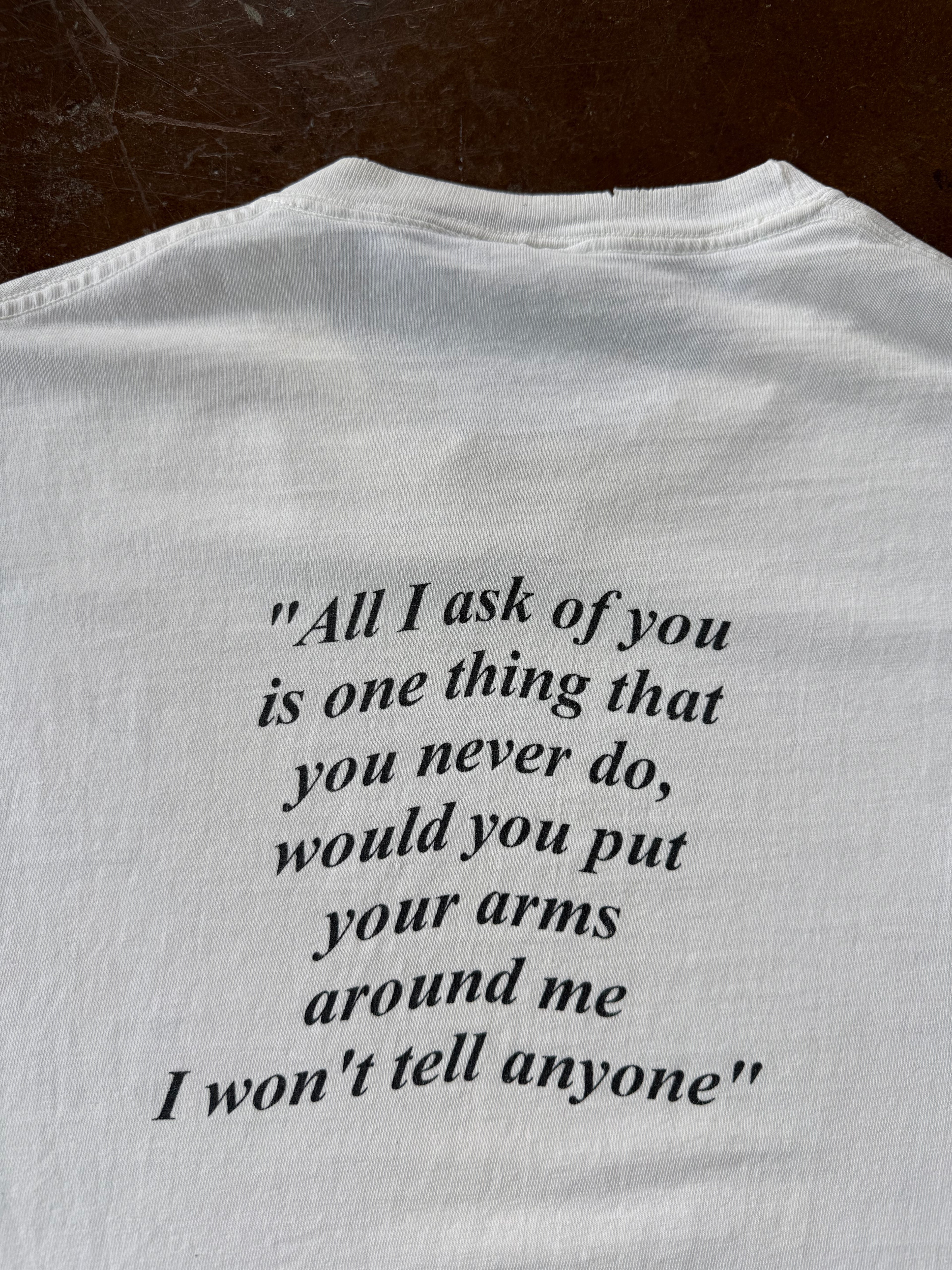 90s Morrissey "all I ask of you..." band shirt (MEDIUM)