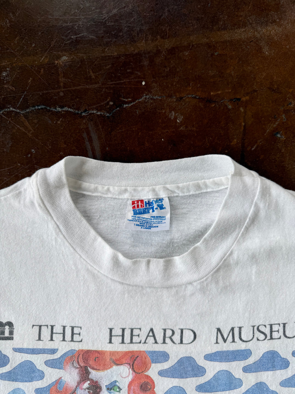 1993 Heard Museum "tall visitor at tocito" art shirt (XL)