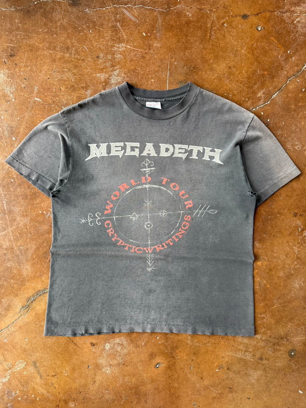 1998 faded Megadeth "cryptic writings" band shirt (LARGE)