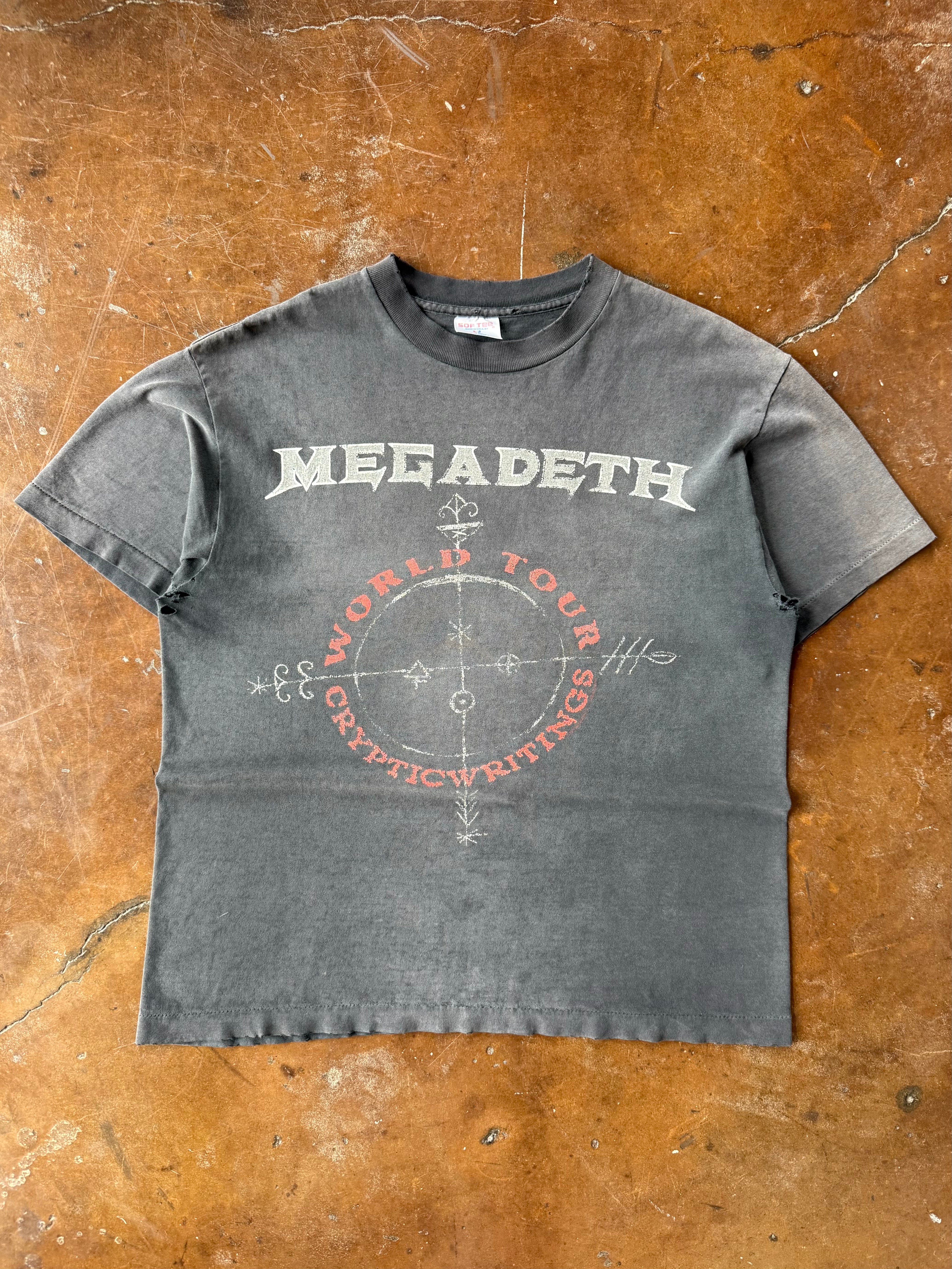 1998 faded Megadeth "cryptic writings" band shirt (LARGE)
