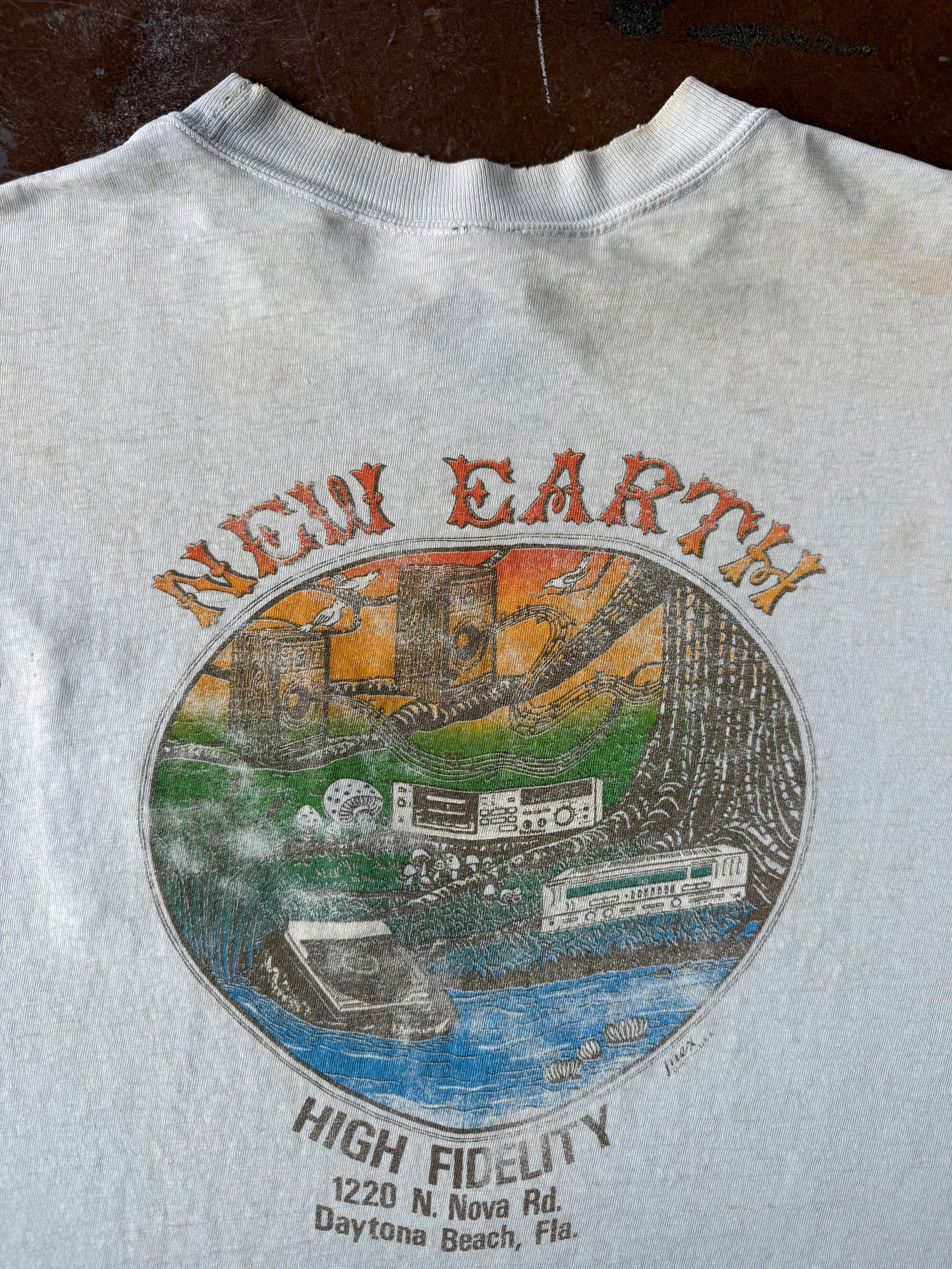 80s New Earth Audio pocket shirt (LARGE)