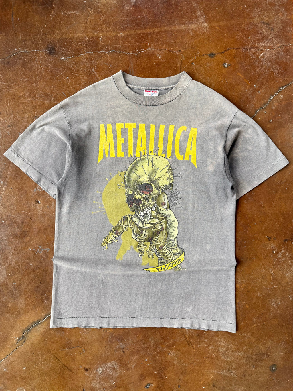 90s faded Metallica Pushead band shirt (LARGE)