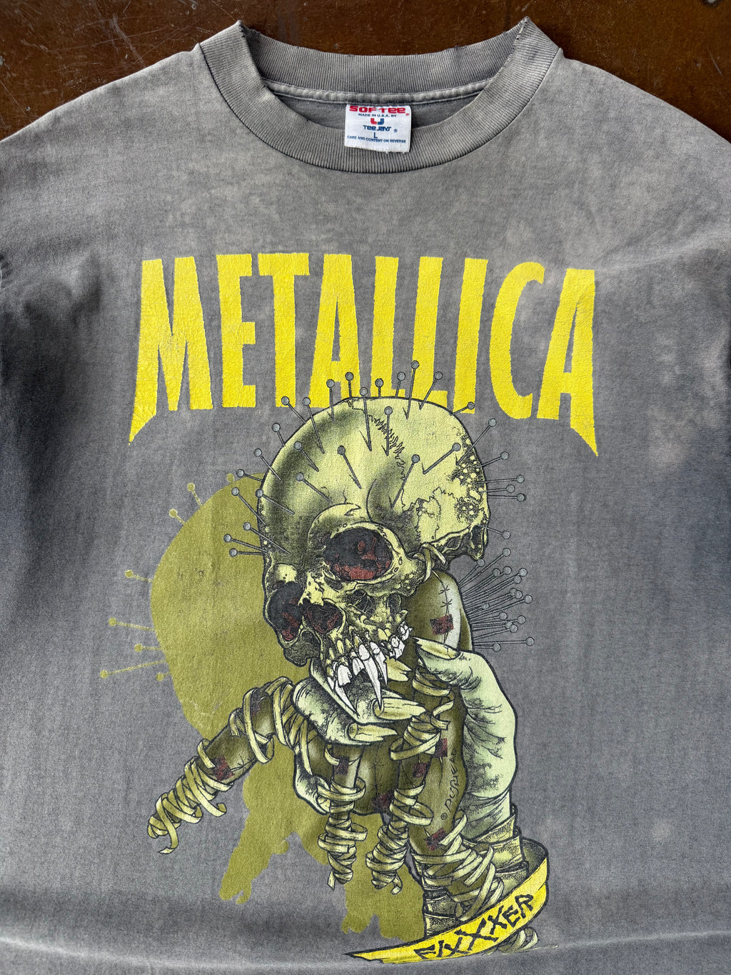 90s faded Metallica Pushead band shirt (LARGE)