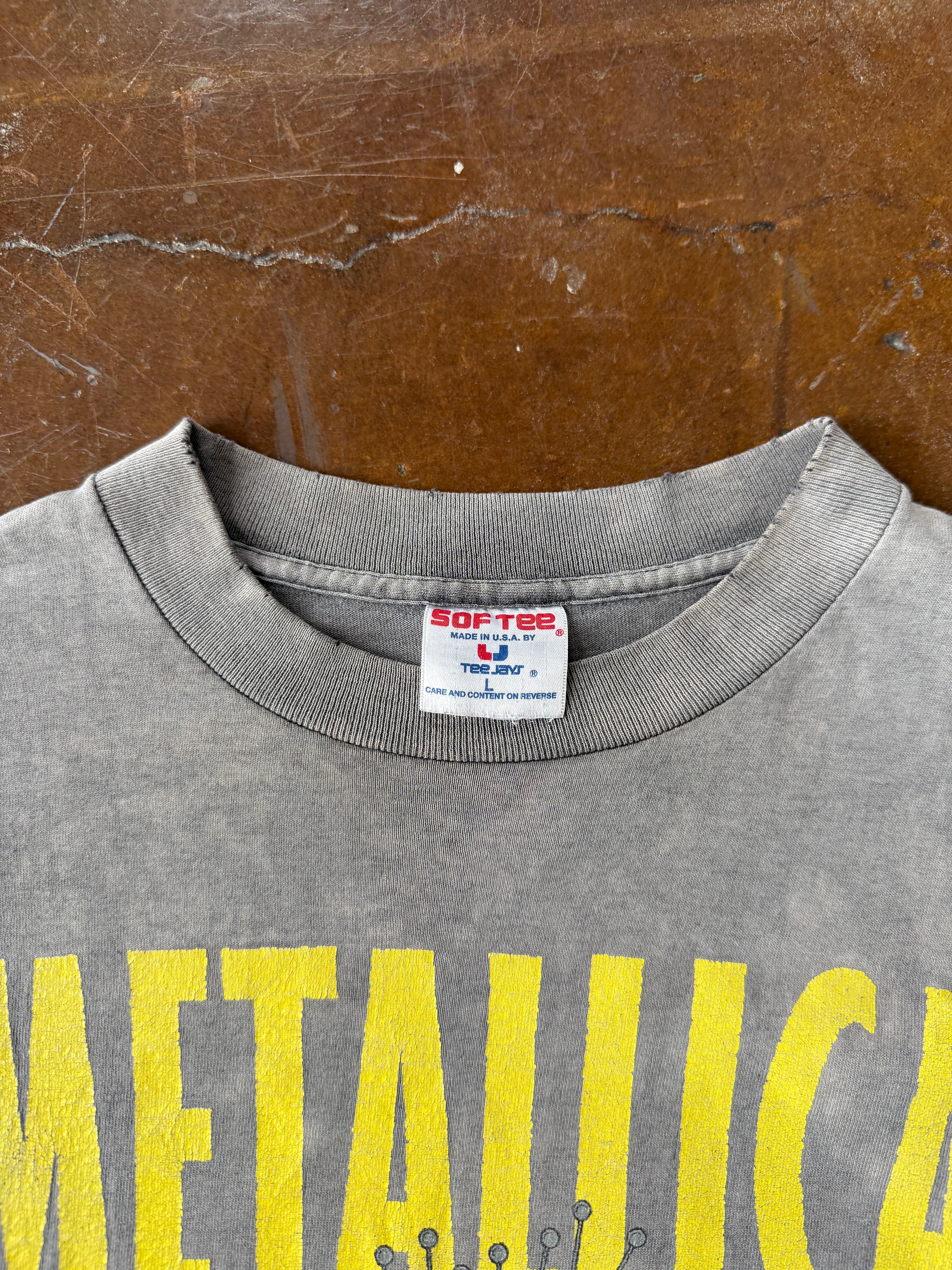 90s faded Metallica Pushead band shirt (LARGE)