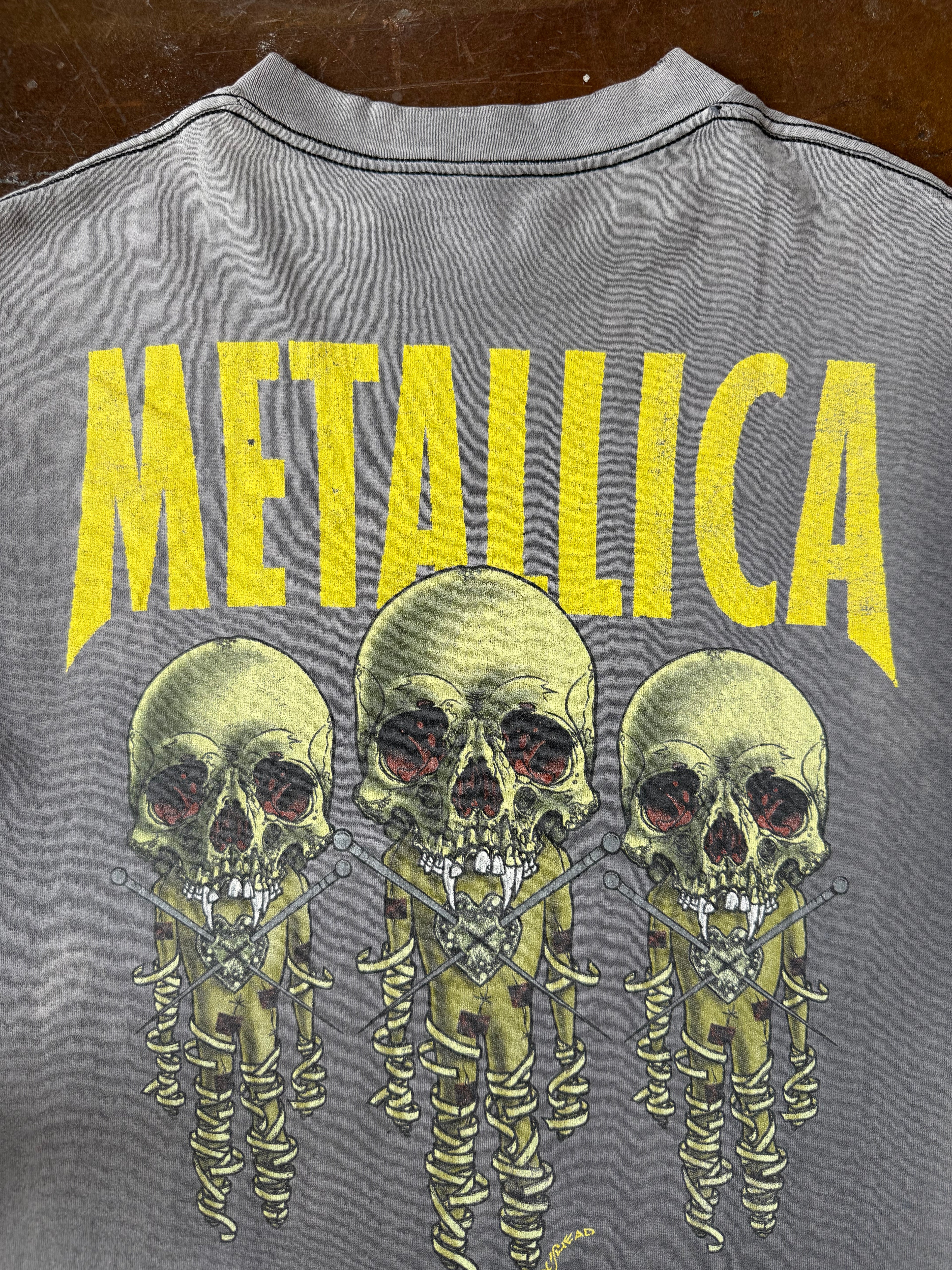 90s faded Metallica Pushead band shirt (LARGE)