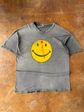 90s faded & distressed Smile gunshot shirt (XL)