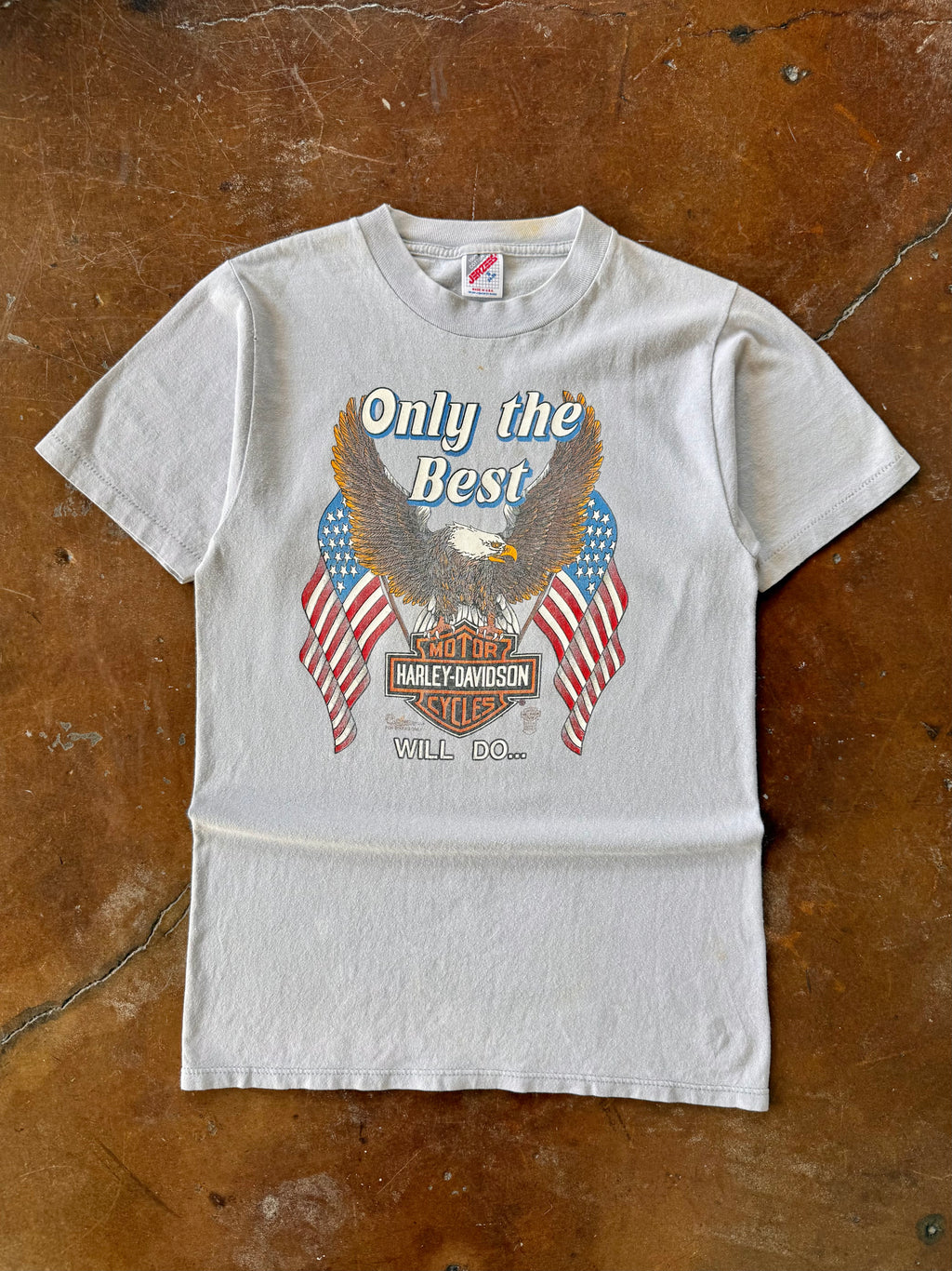 1987 Harley Davidson "only the best" biker shirt (SMALL)