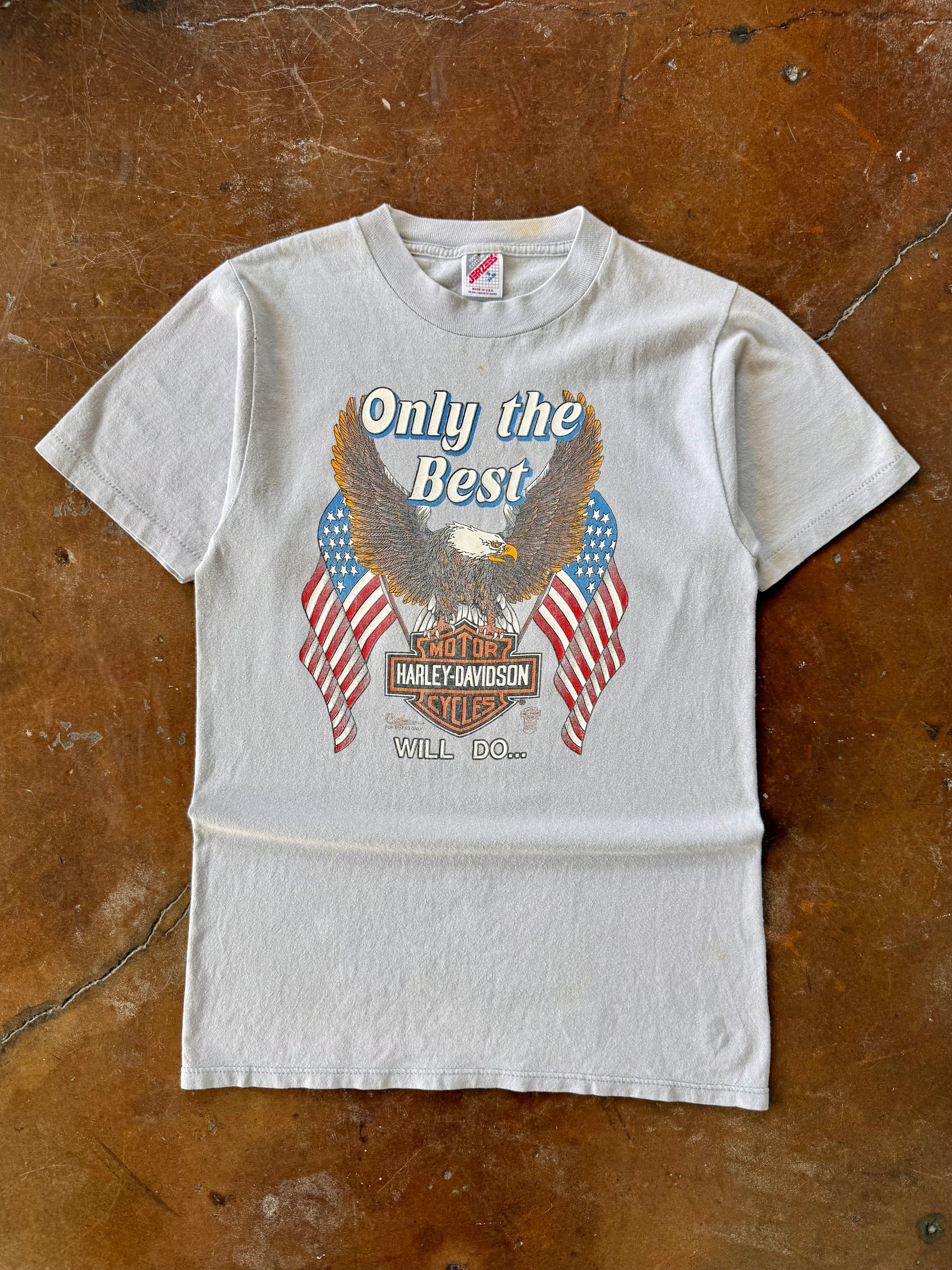 1987 Harley Davidson "only the best" biker shirt (SMALL)