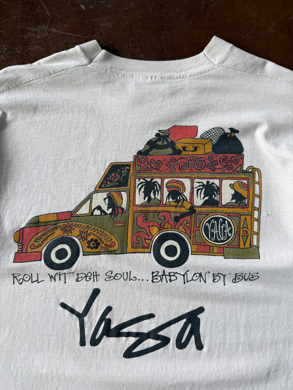 90s Yaga "roll wit deh soul" skate shirt (XL)