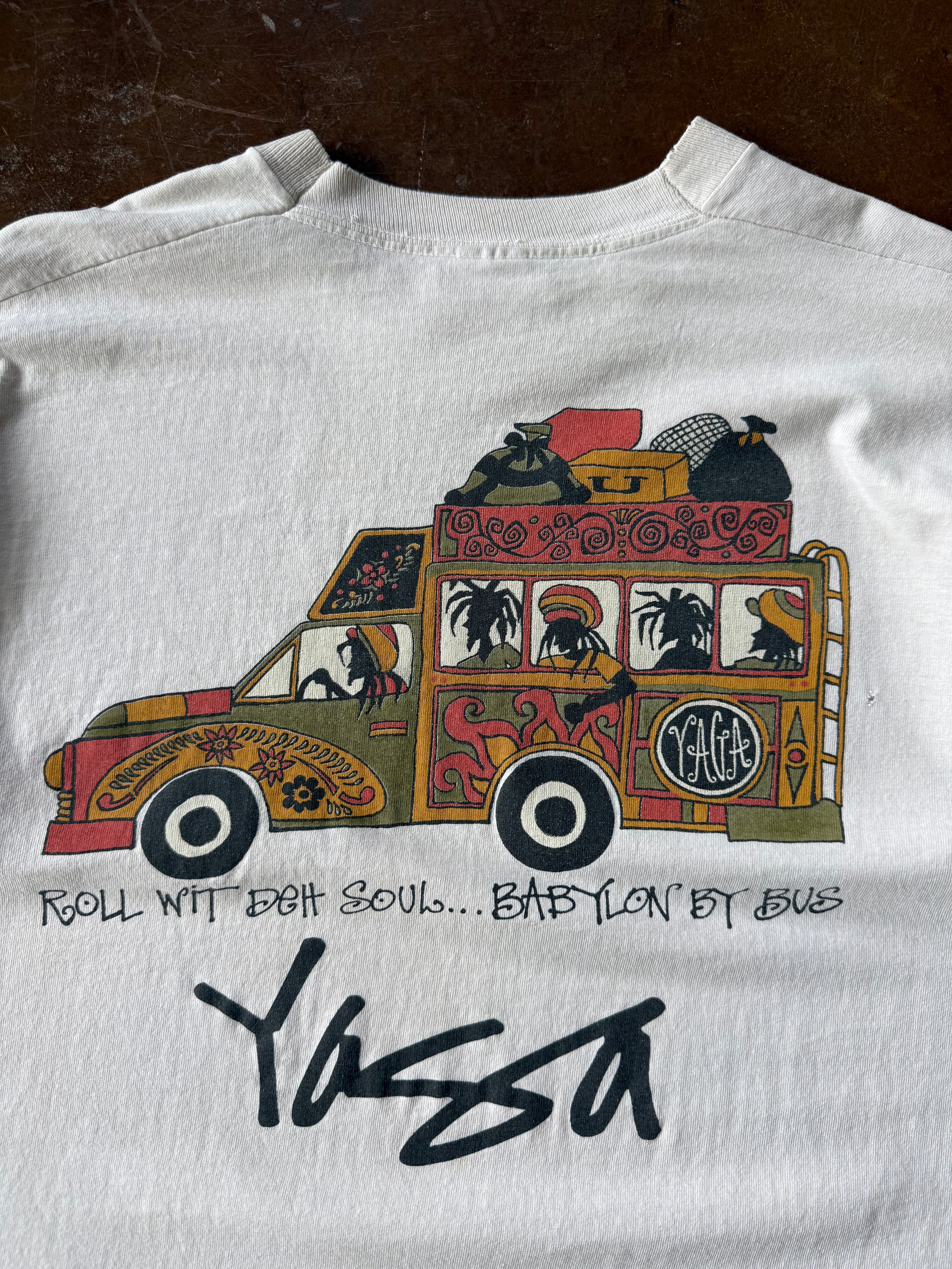 90s Yaga "roll wit deh soul" skate shirt (XL)