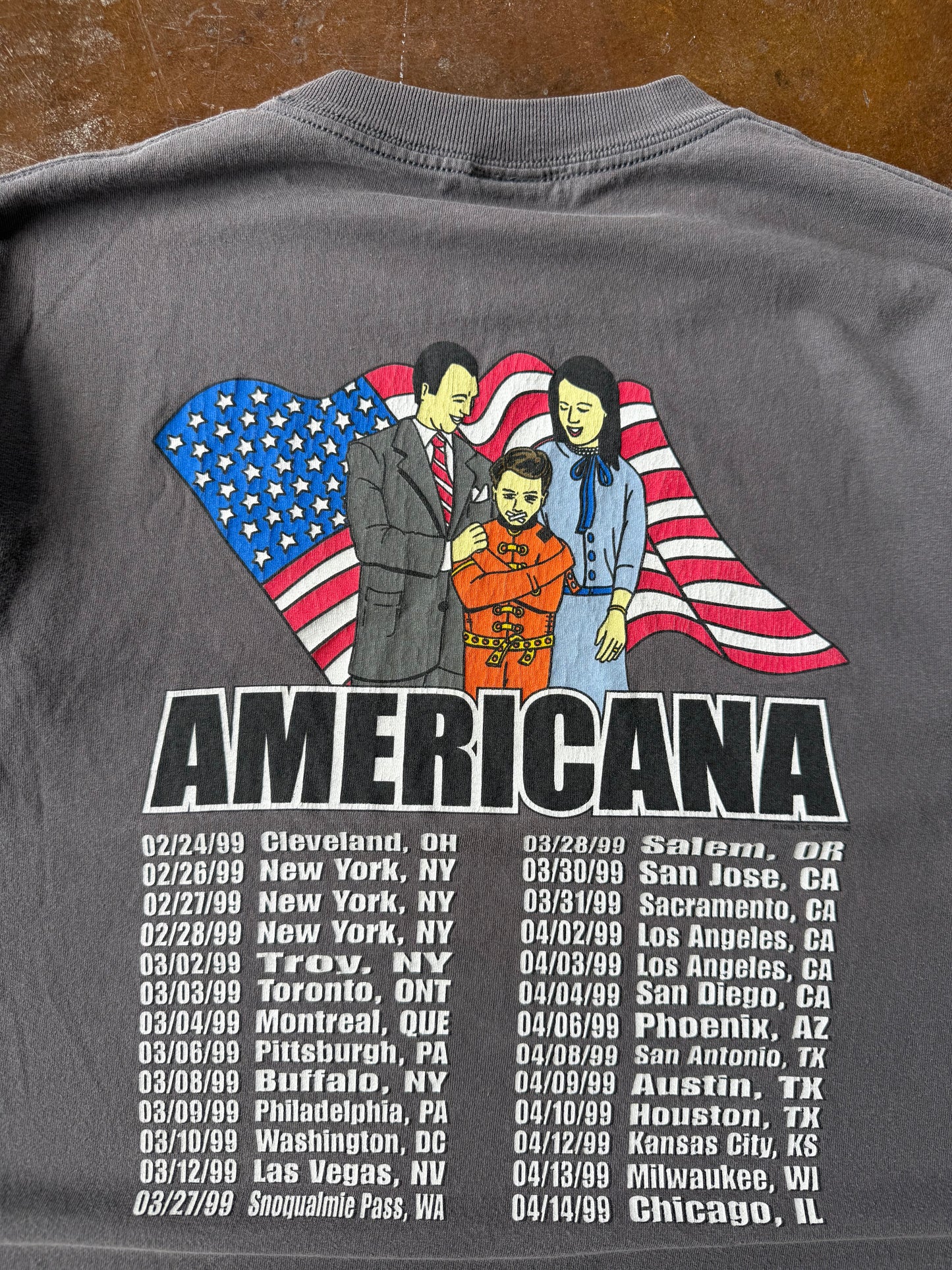 1998 The Offspring "americana" tour band shirt (LARGE)