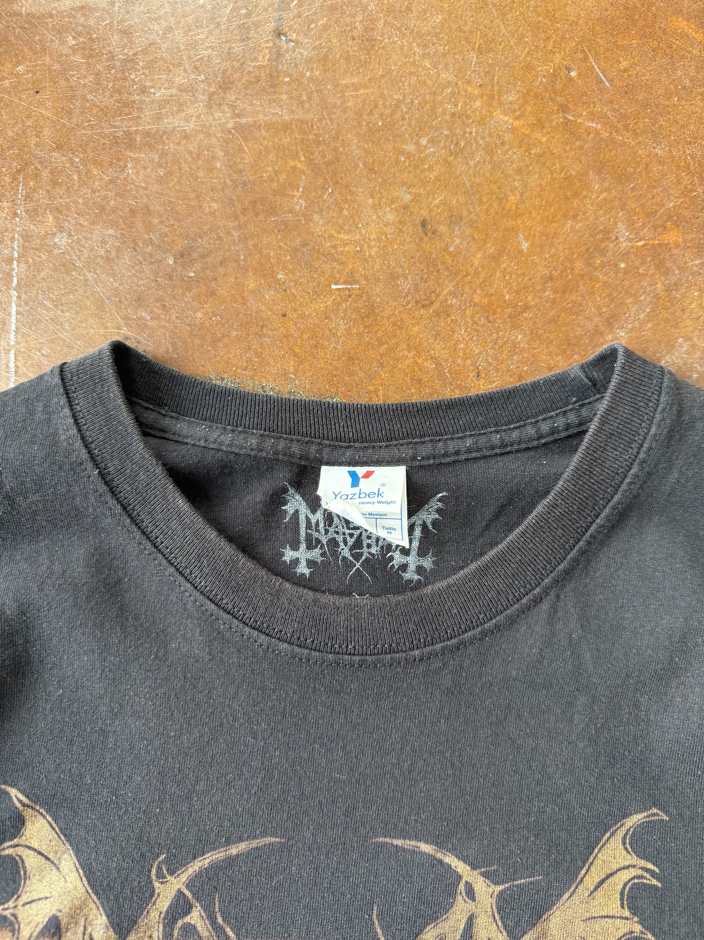 2000s Mayhem "the dawn of the black hearts" band shirt (MEDIUM)