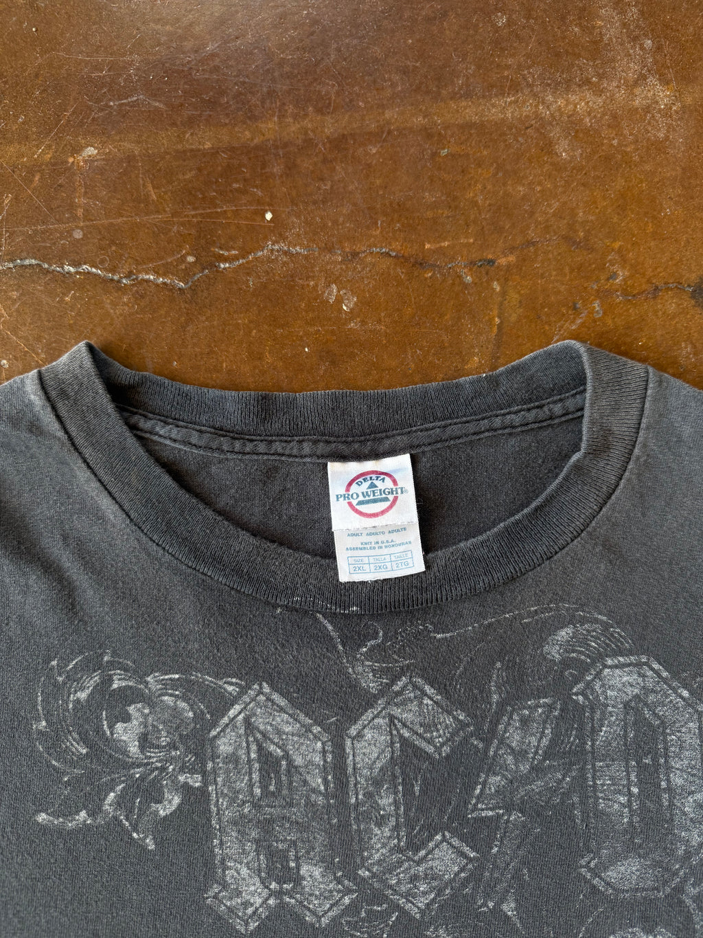 2000s faded ACDC "cannon logo" band shirt (XXL)