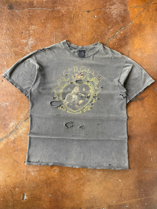 1994 faded & distressed Kurt Cobain memorial shirt (XL)