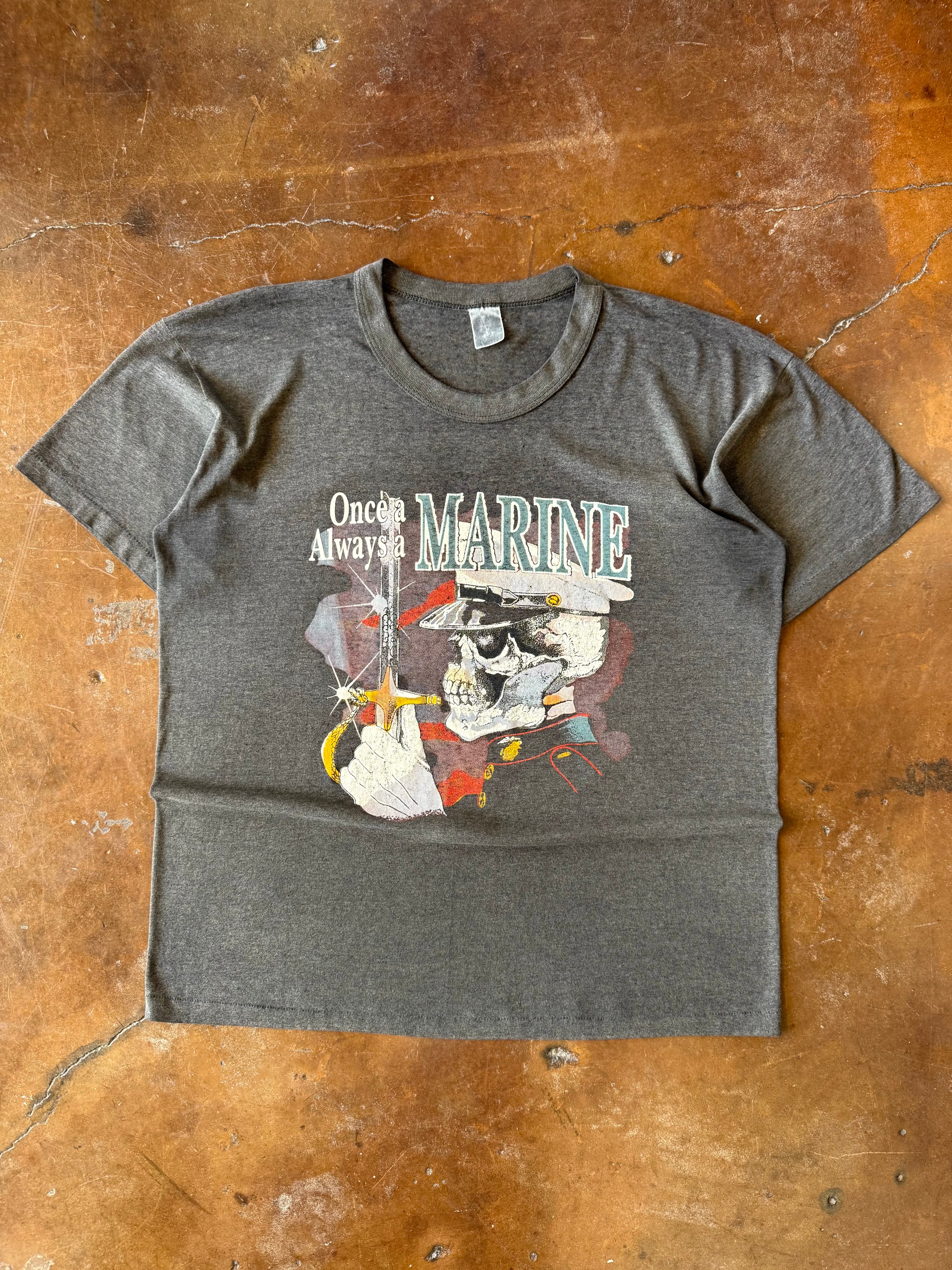 90s US Marine "once a marine..." shirt (XL)