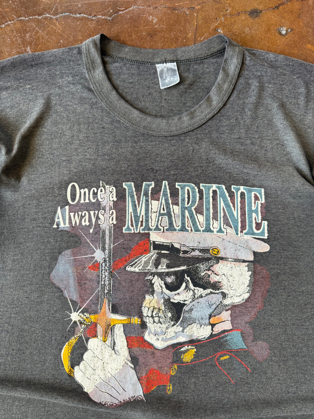 90s US Marine "once a marine..." shirt (XL)