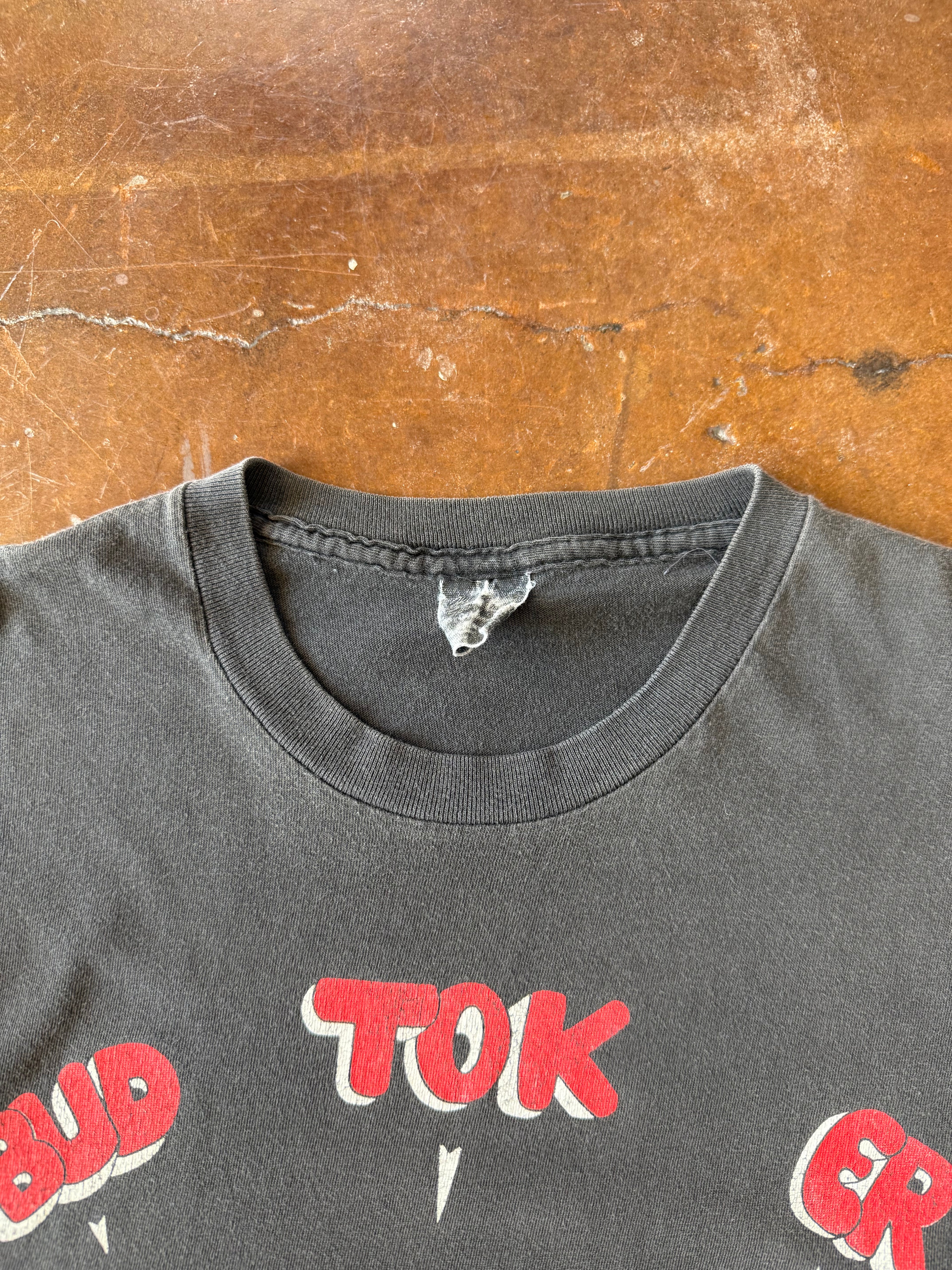 90s Frog "bud-tok-er" parody shirt (LARGE)
