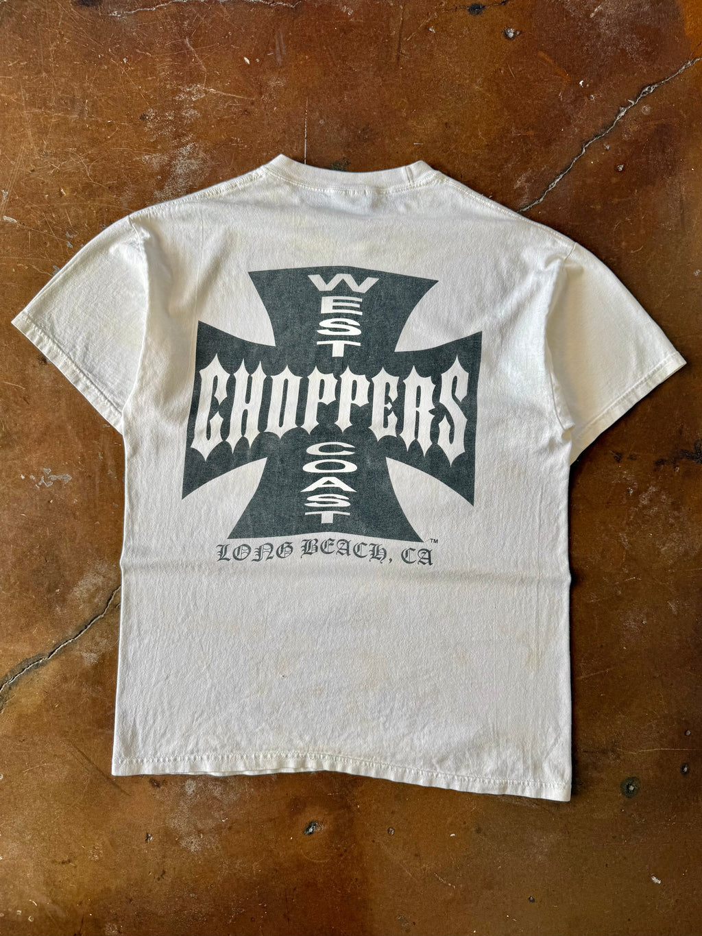 2000s West Coast Choppers "classic logo" biker shirt (MEDIUM)