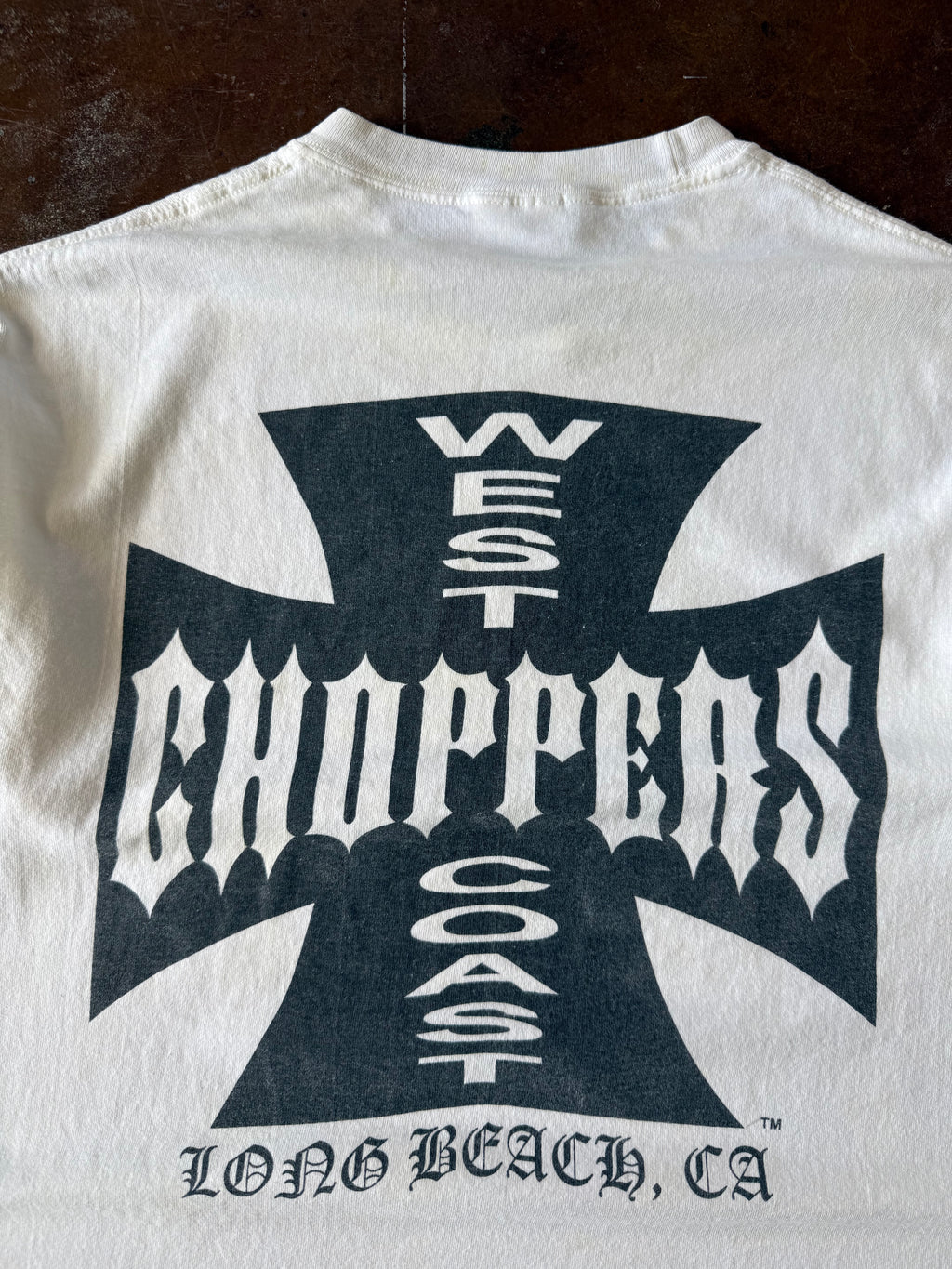 2000s West Coast Choppers "classic logo" biker shirt (MEDIUM)