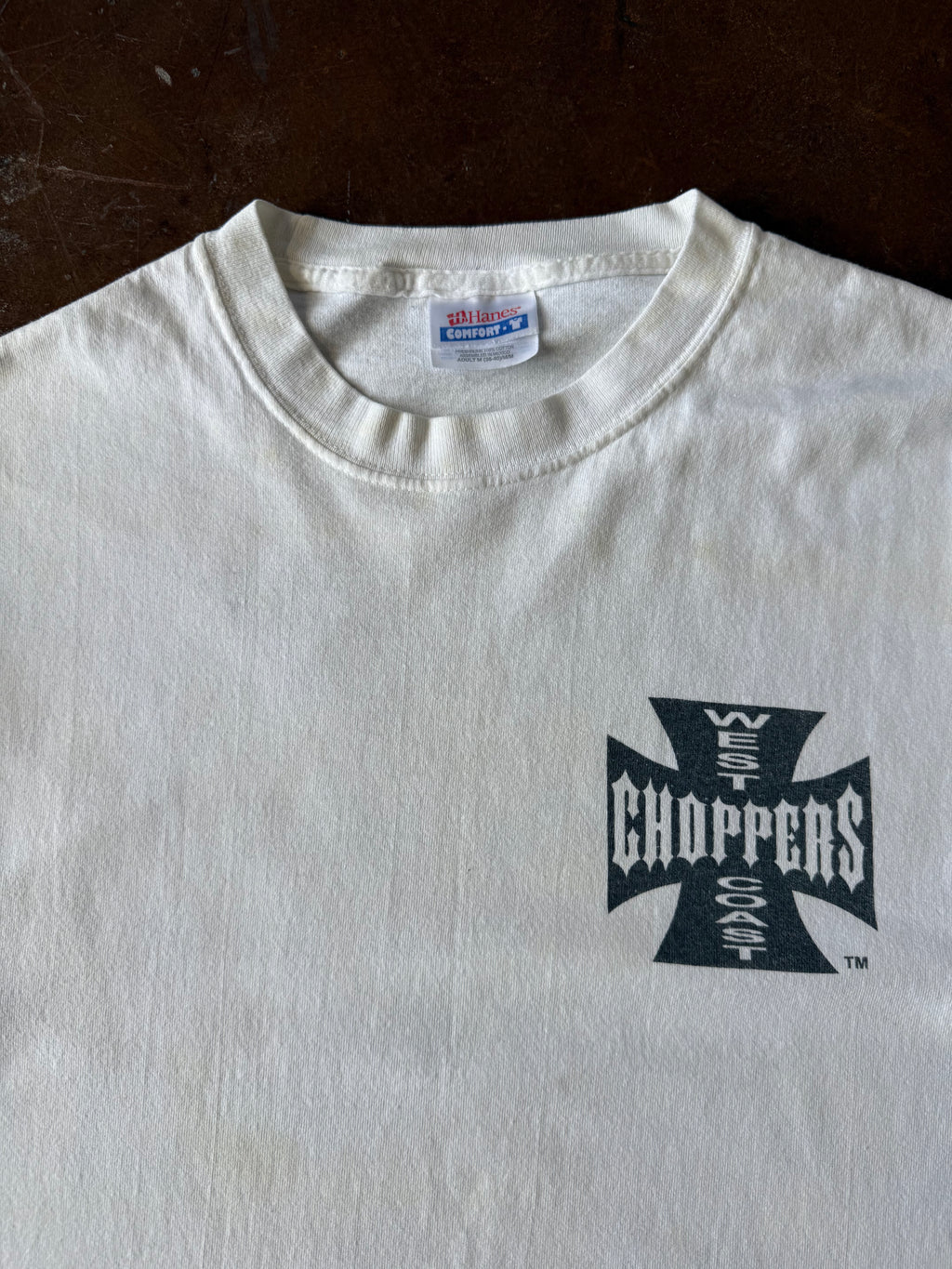 2000s West Coast Choppers "classic logo" biker shirt (MEDIUM)