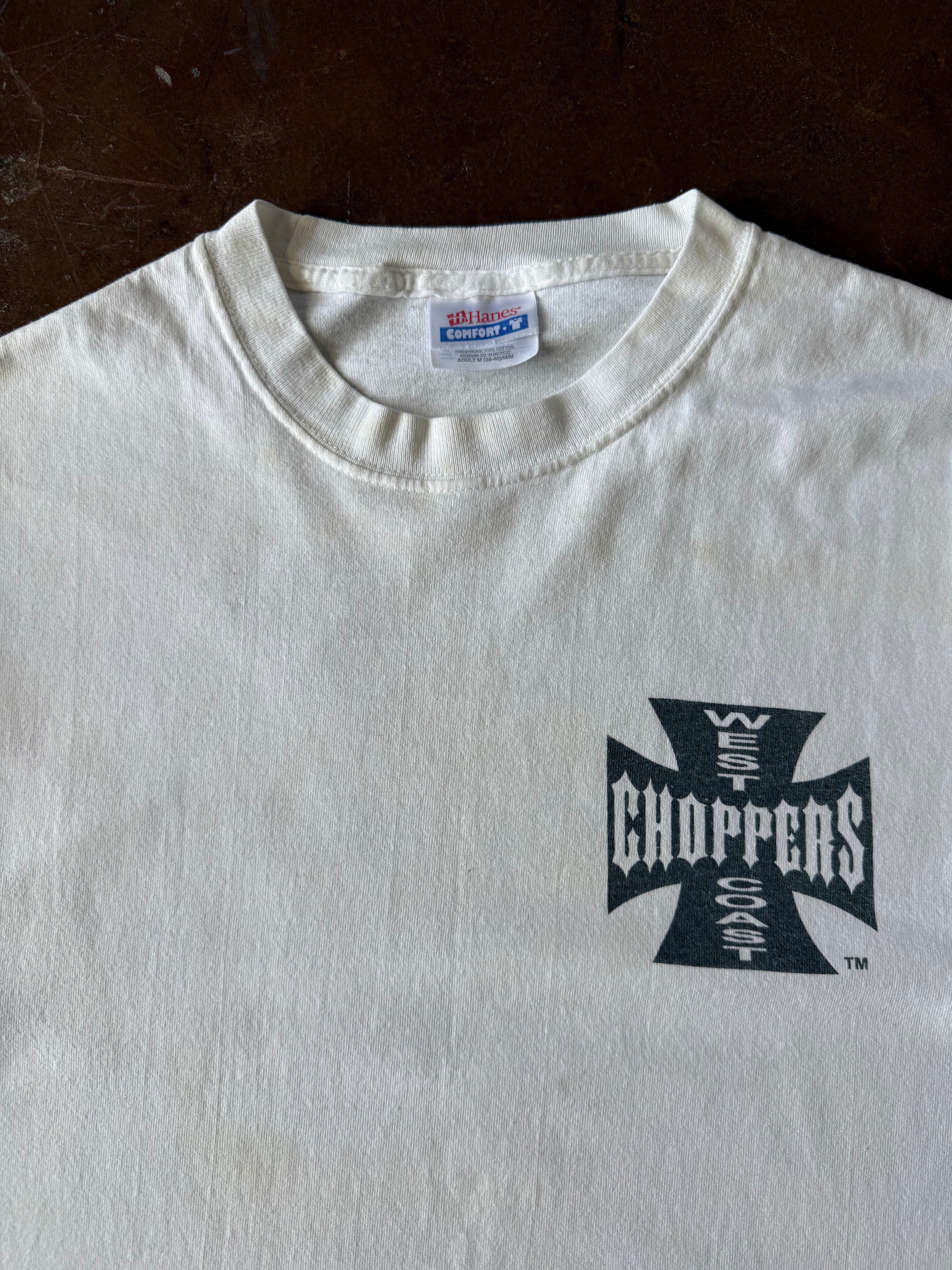 2000s West Coast Choppers "classic logo" biker shirt (MEDIUM)