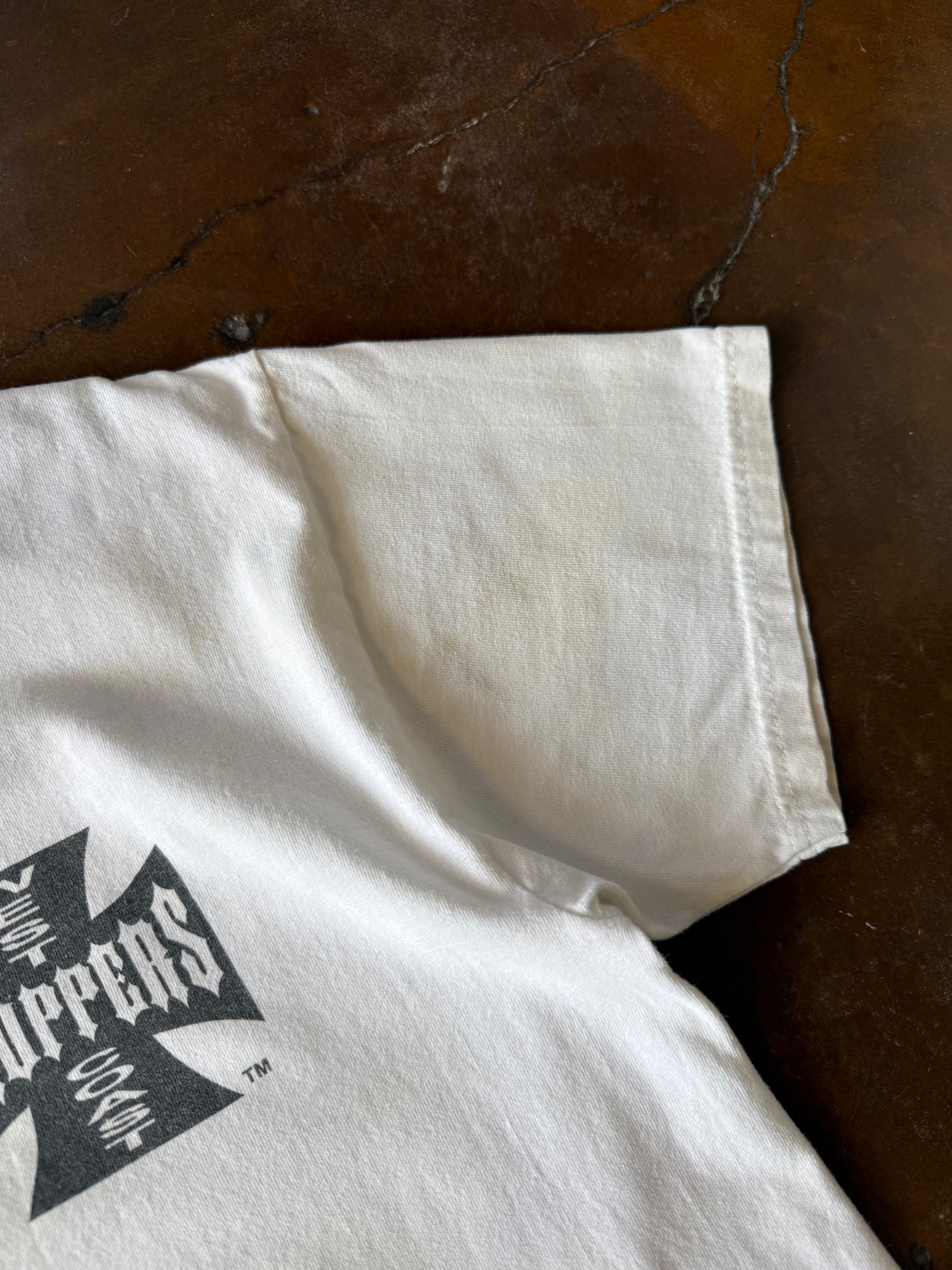 2000s West Coast Choppers "classic logo" biker shirt (MEDIUM)