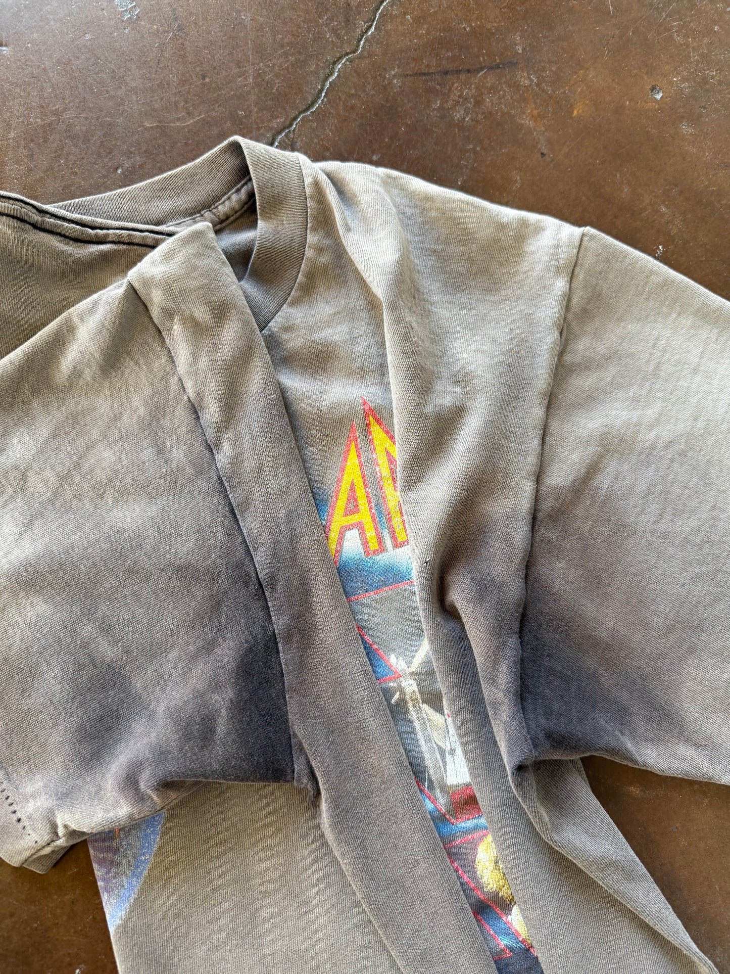 1992 faded Def Leppard "7-day weekend" tour shirt (LARGE)