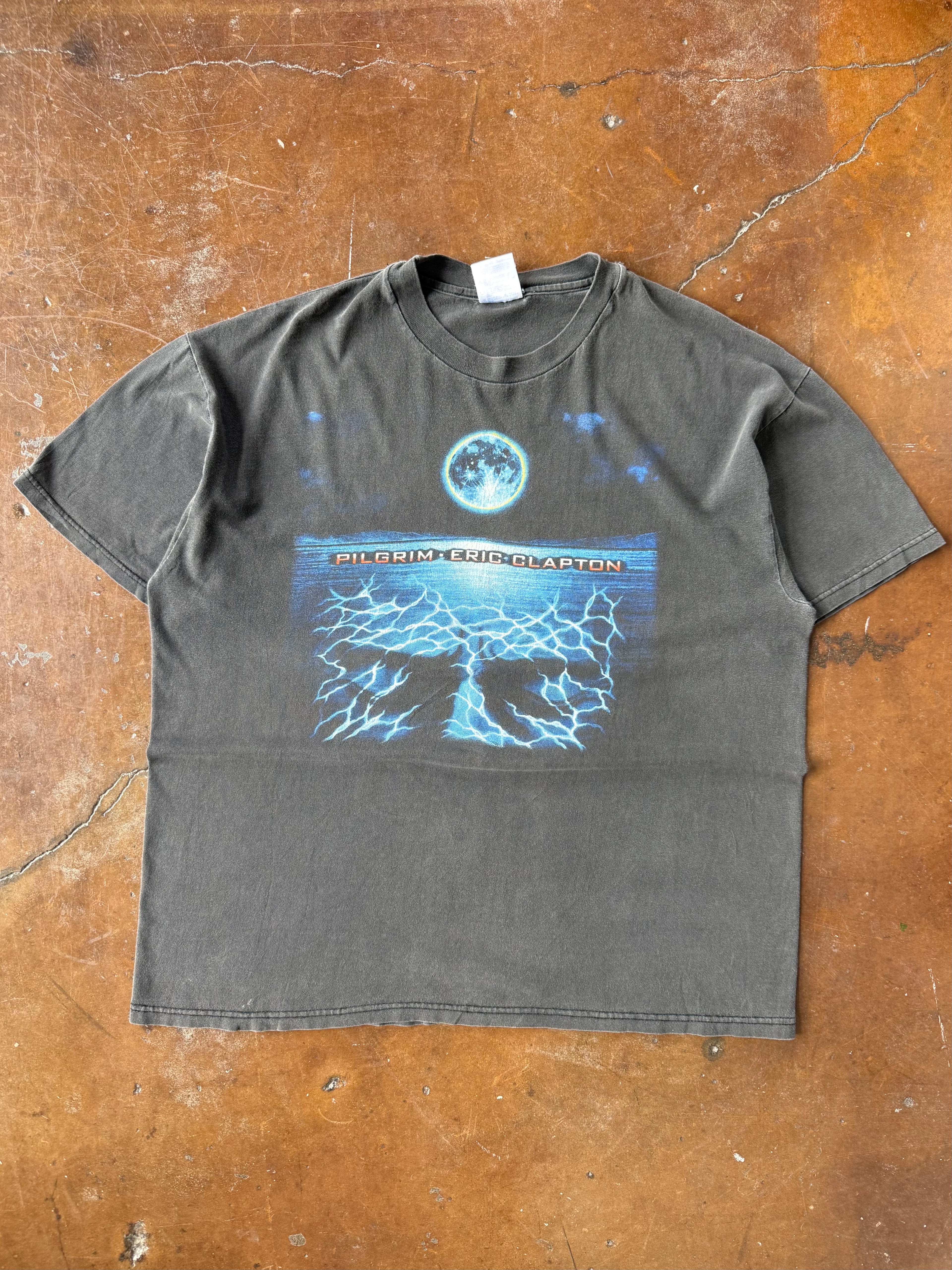 1998 faded Eric Clapton "pilgrim" world tour shirt (XL)